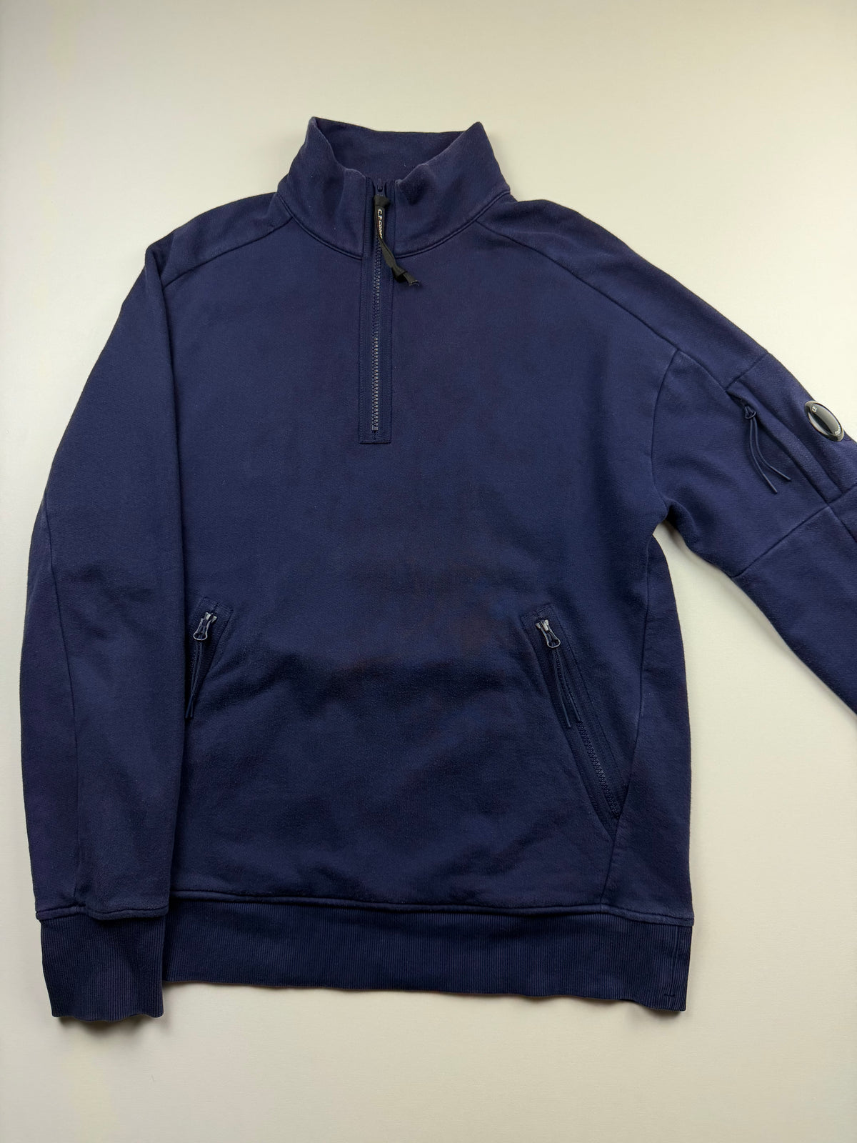 Pull 1/4 Zip C.P. Company – Taille L – Bleu Marine