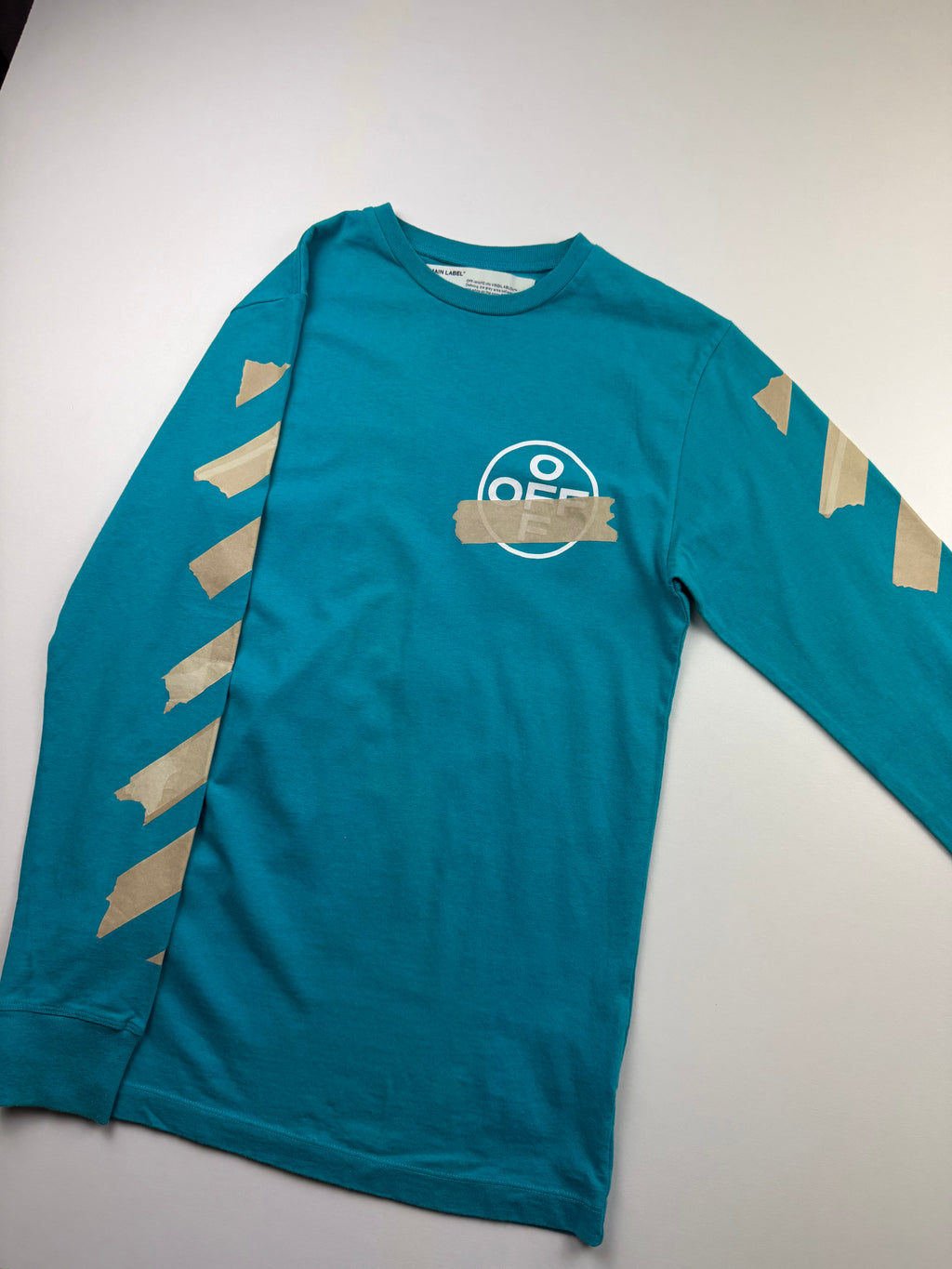 Longsleeve Off-White « Tape Arrows » – Taille XS – Bleu