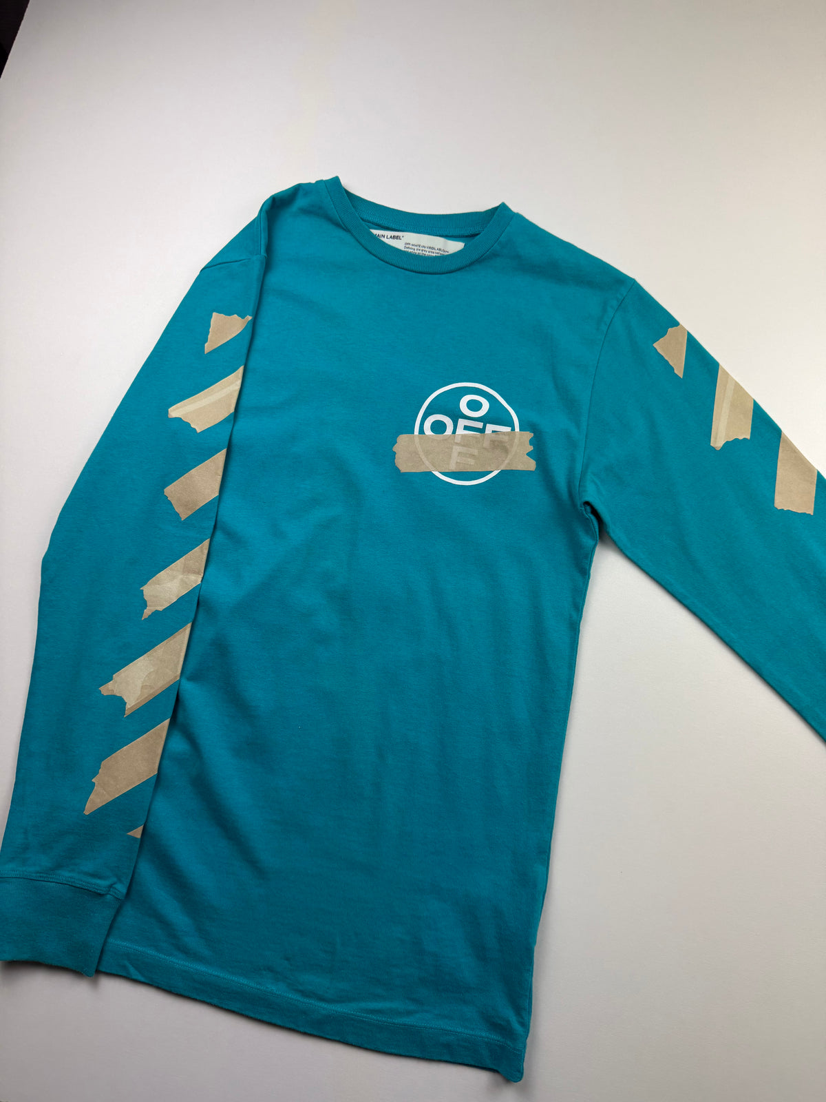 Longsleeve Off-White « Tape Arrows » – Taille XS – Bleu