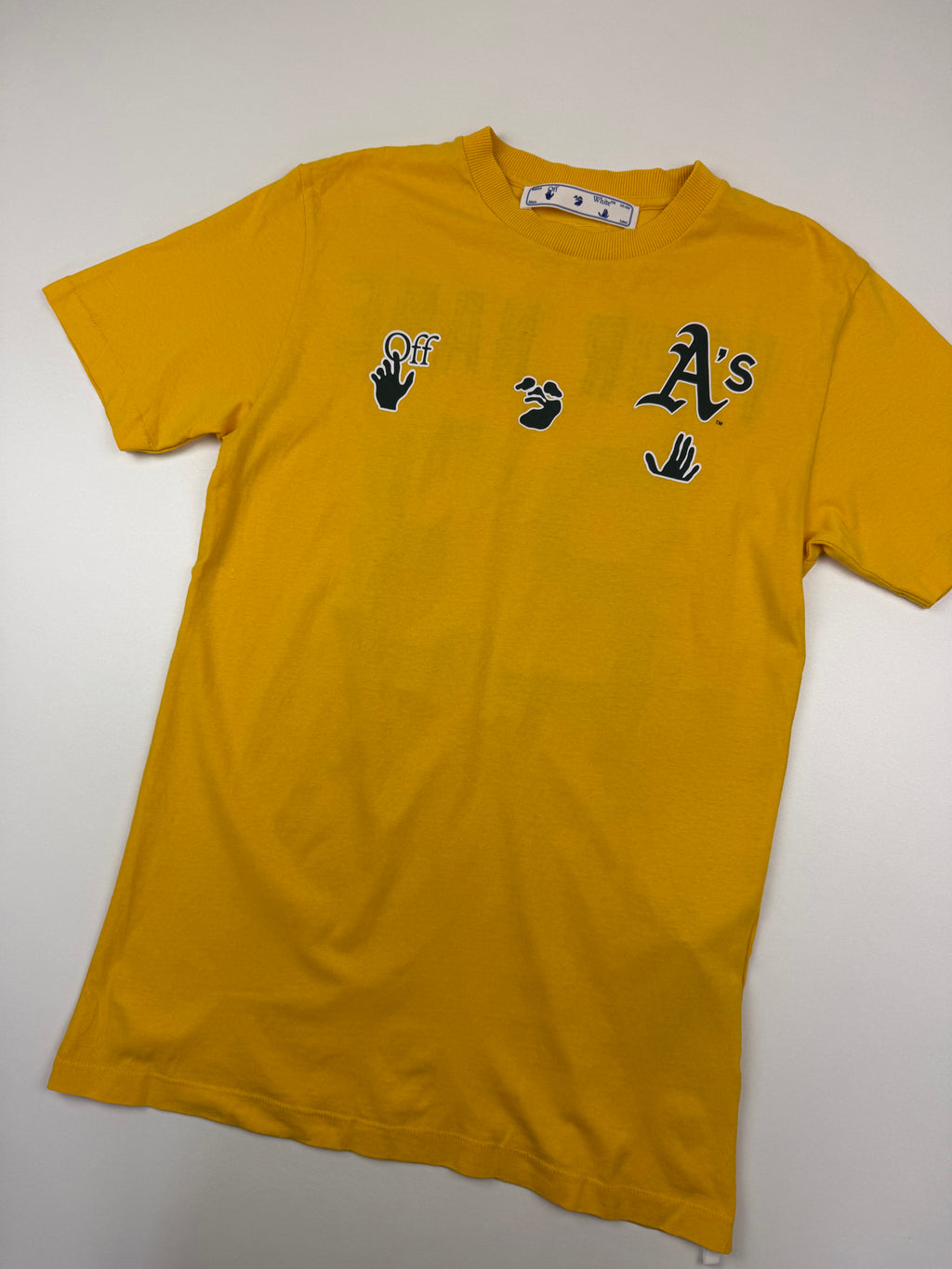 T-shirt OFF-WHITE x Oakland Athletics – Taille S – Jaune
