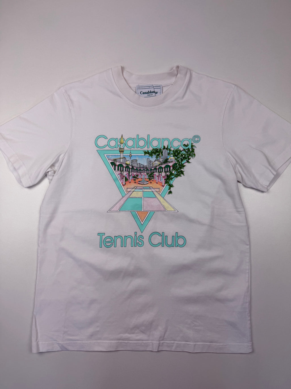 T-shirt Casablanca “Tennis Club” – Taille M – Blanc