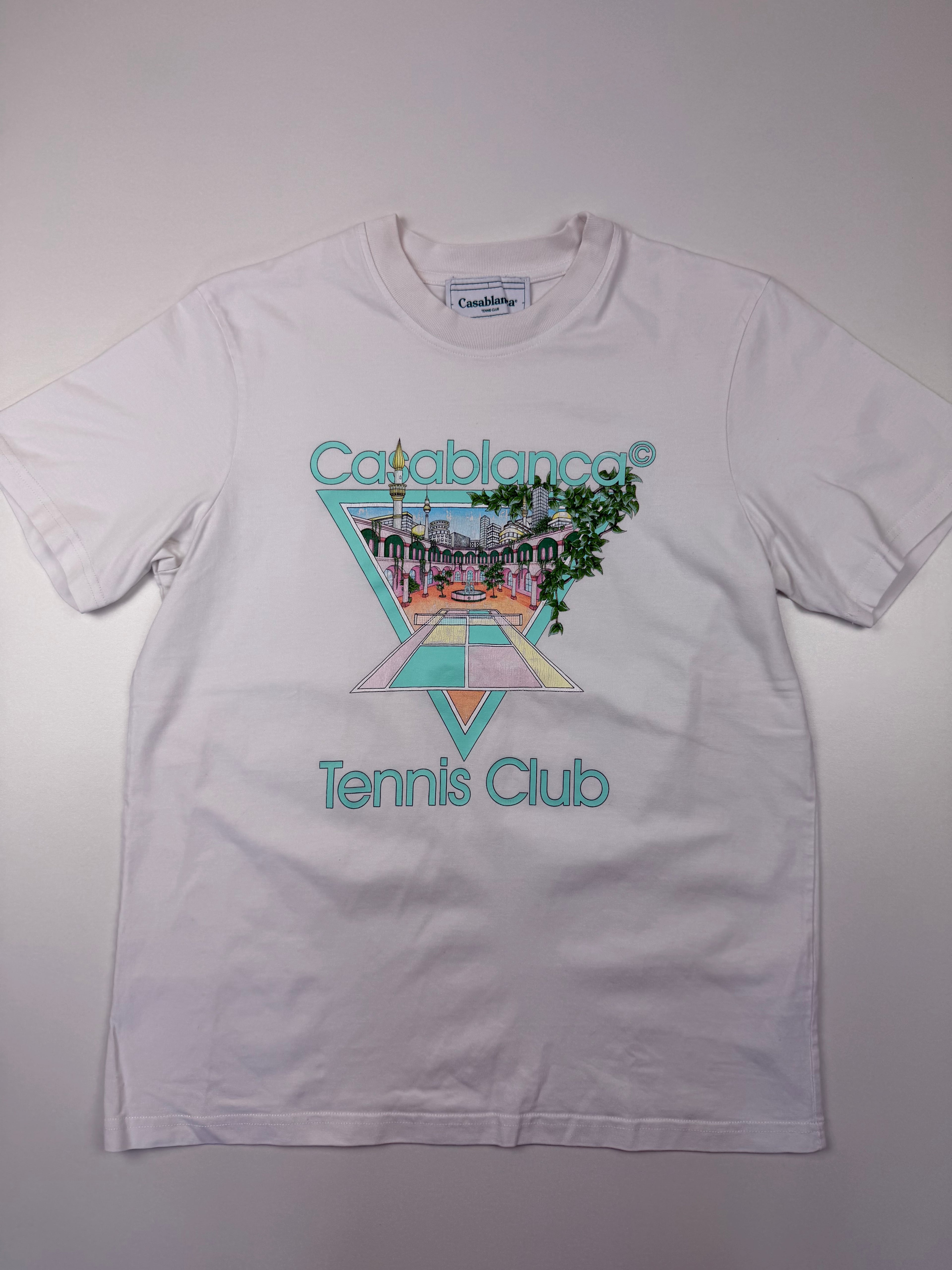 T-shirt Casablanca “Tennis Club” – Taille M – Blanc