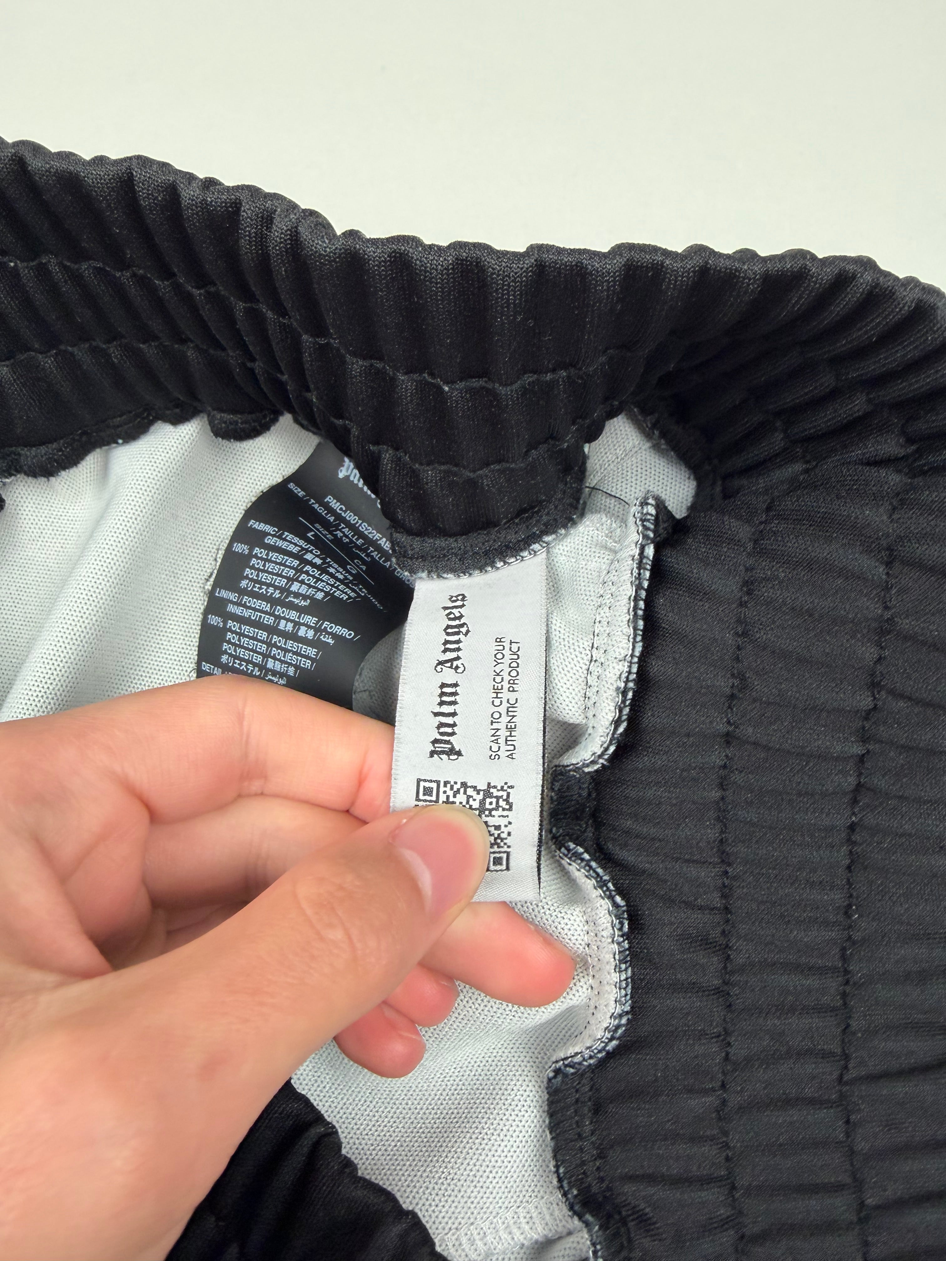 Jogging Palm Angels – Noir / Off White – Motif Palmier – Taille L