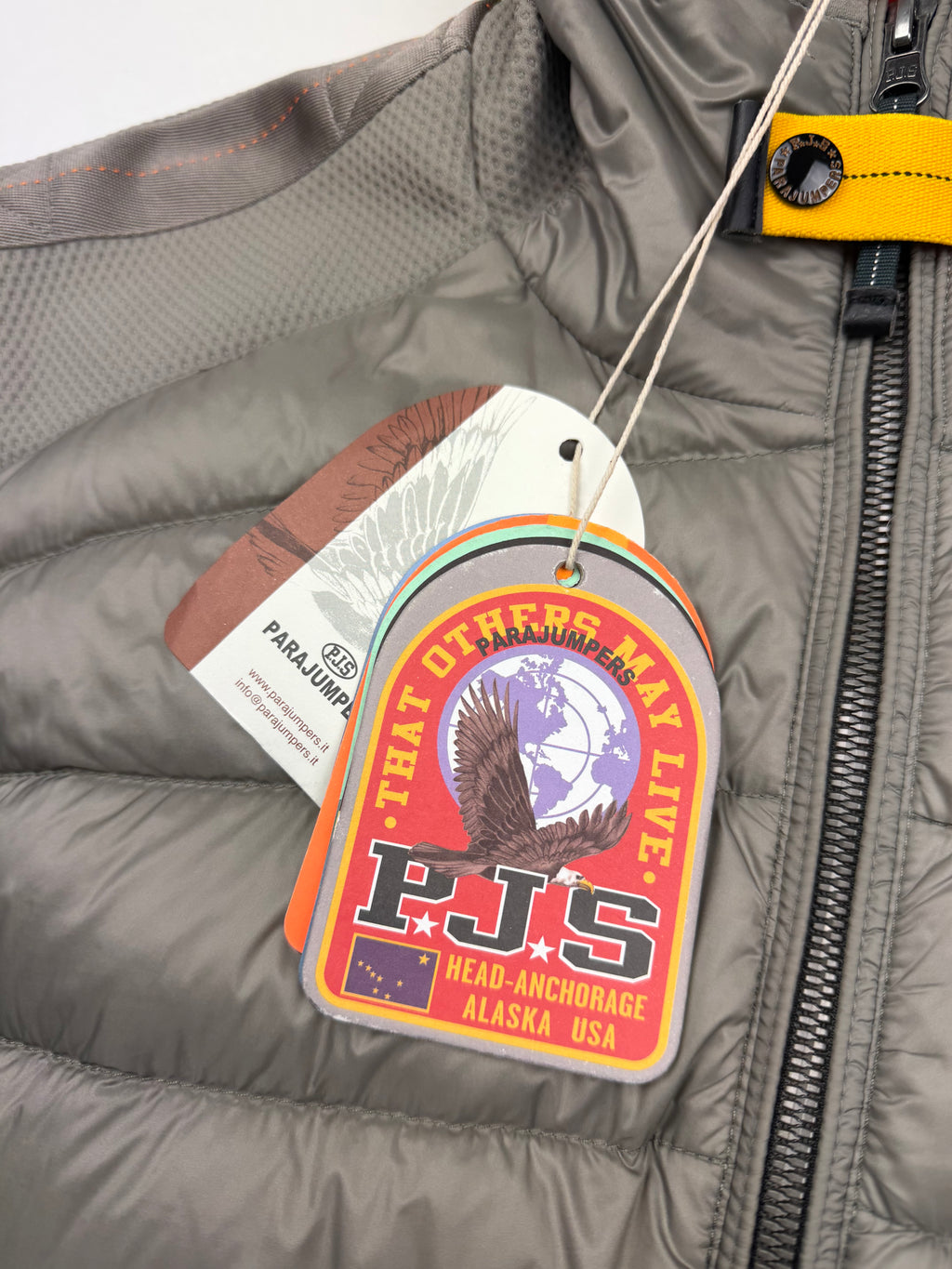 Veste Parajumpers Nolan – Taille XL – Coloris Nowhere (Gris Clair / Beige)