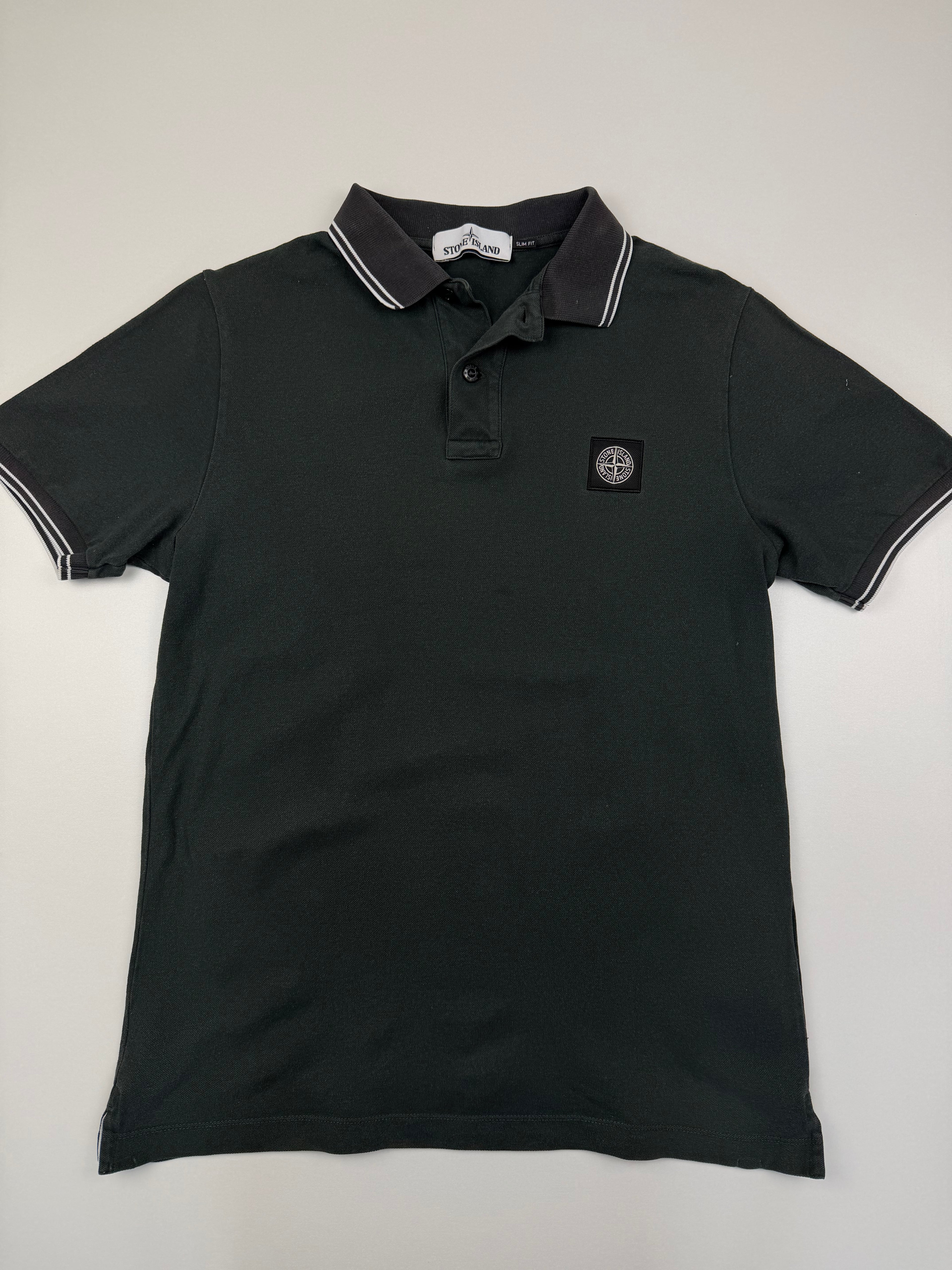 Polo Stone Island – Taille M – Vert Foncé