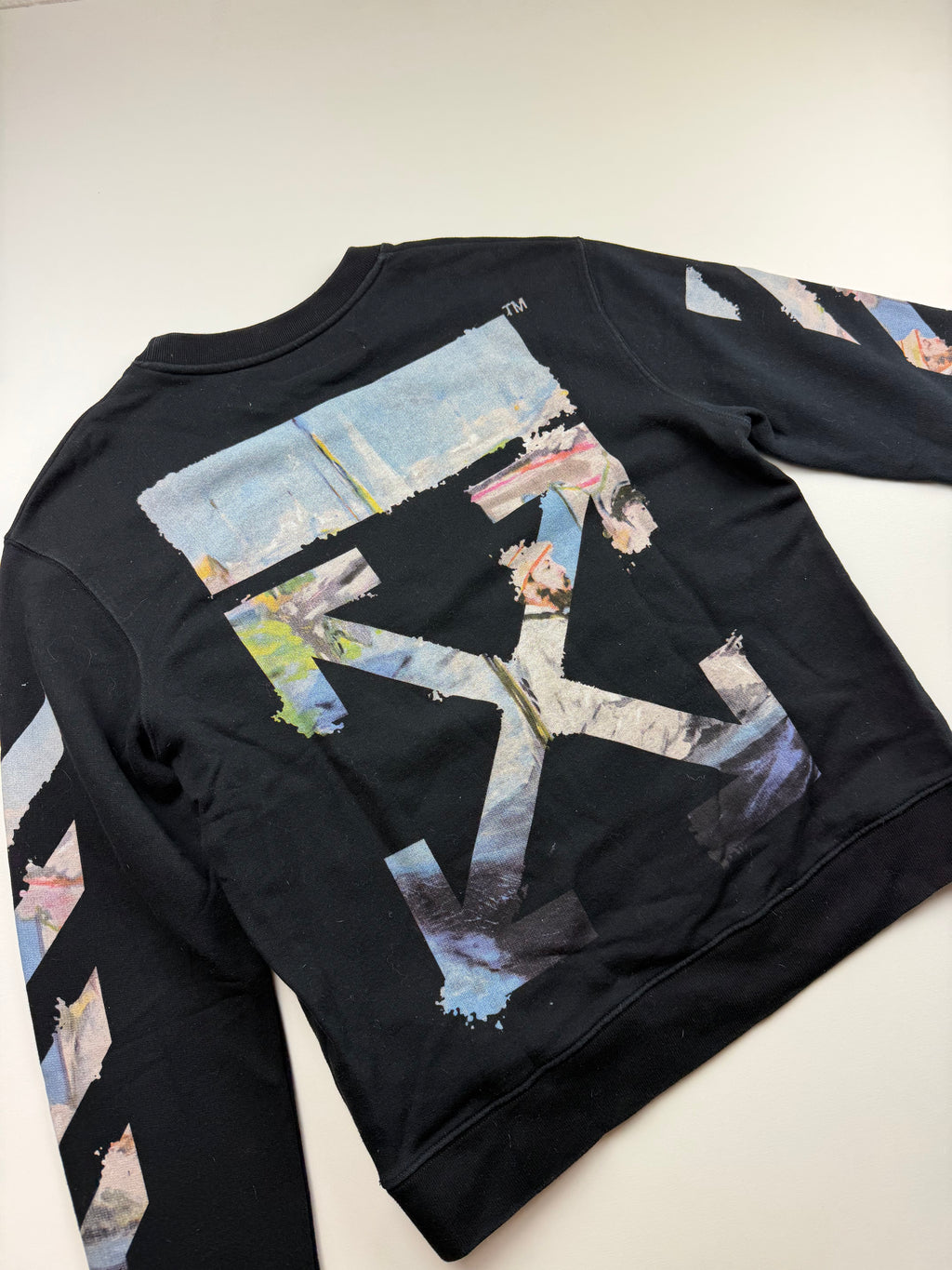 Sweatshirt Off-White « Diag Colored Arrows » – Taille L – Noir