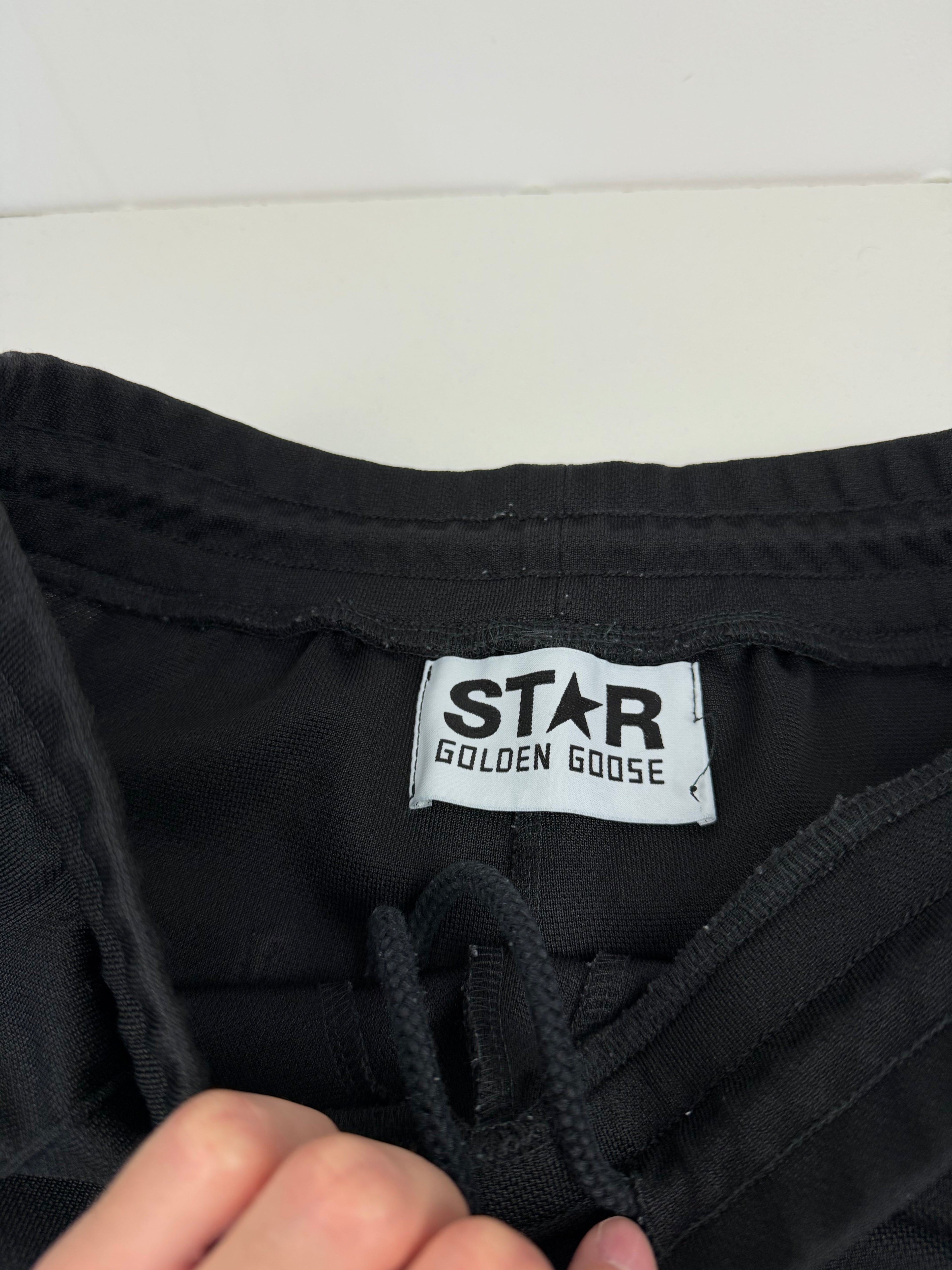 Jogging Golden Goose – Taille M – Noir avec Bandes Côtés Étoiles