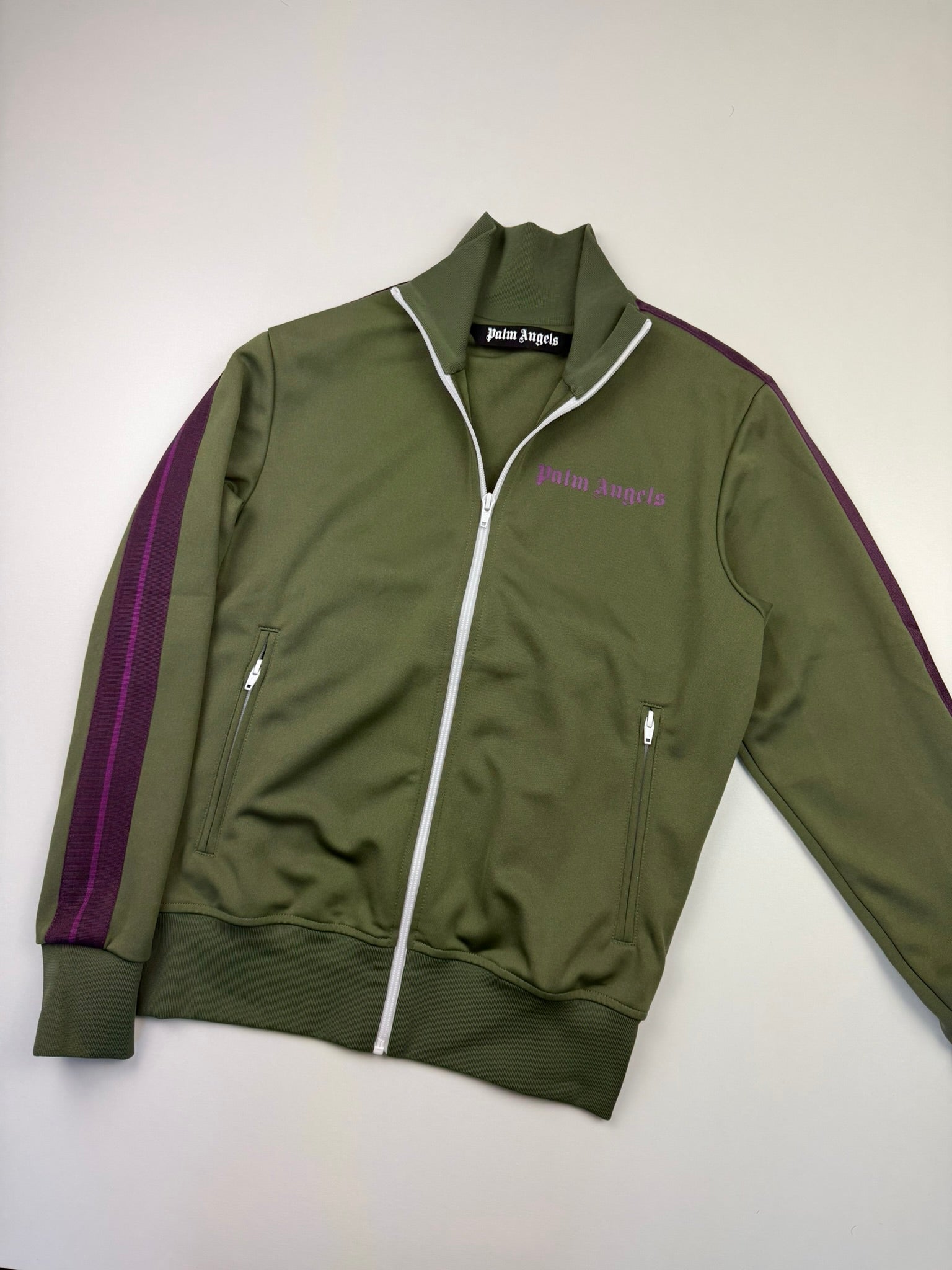 Gilet zippé Palm Angels – Taille S – Coloris Kaki & Violet