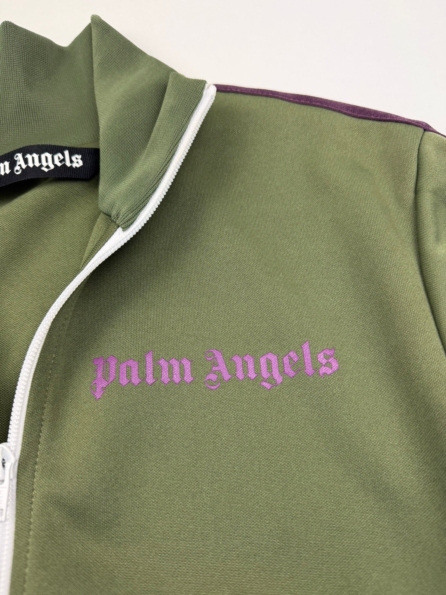 Gilet zippé Palm Angels – Taille S – Coloris Kaki & Violet