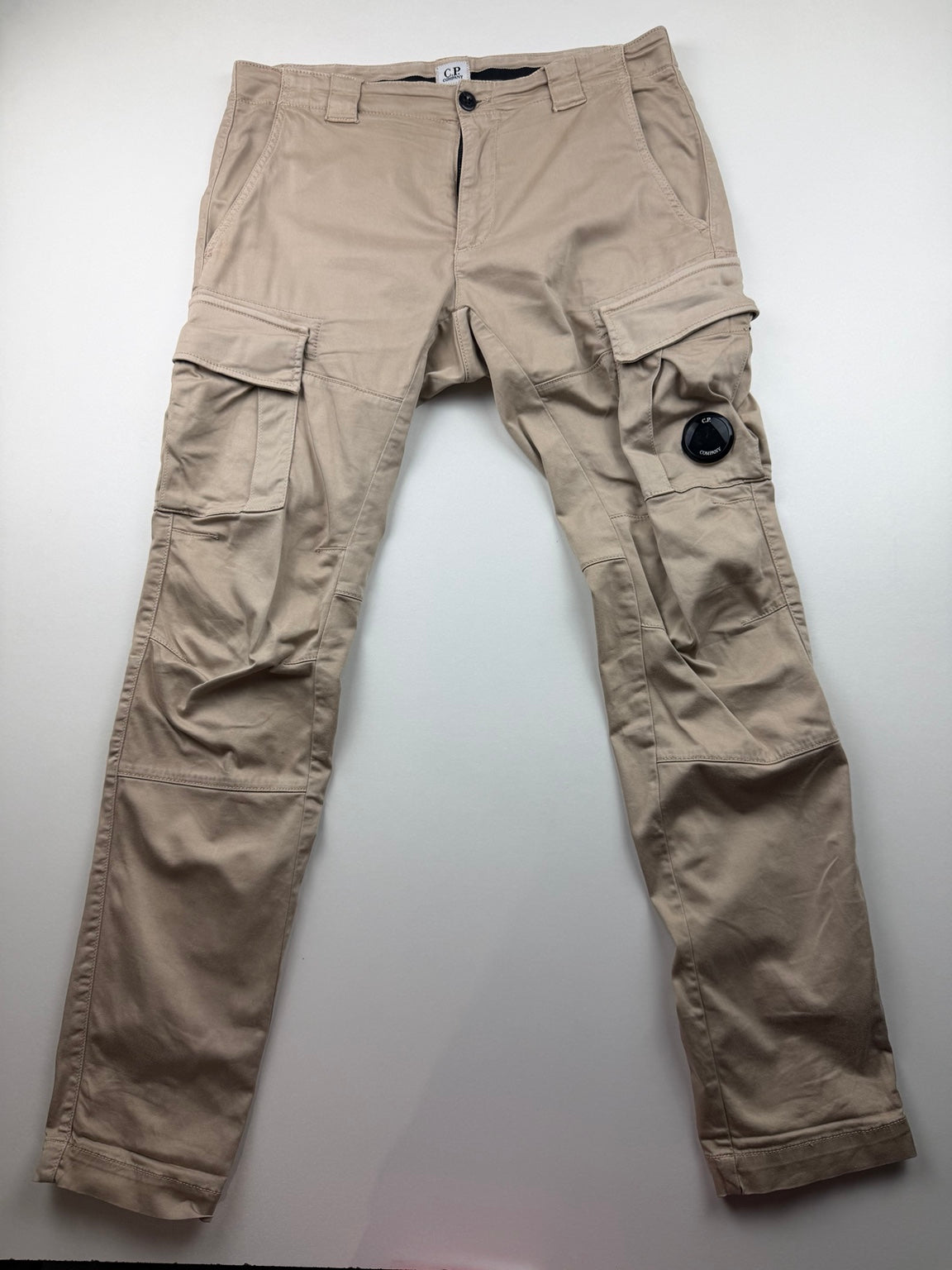 Pantalon cargo C.P. Company Ergonomic Fit – Taille 46 – Beige
