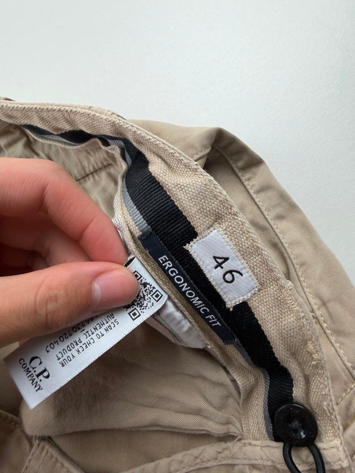 Pantalon cargo C.P. Company Ergonomic Fit – Taille 46 – Beige
