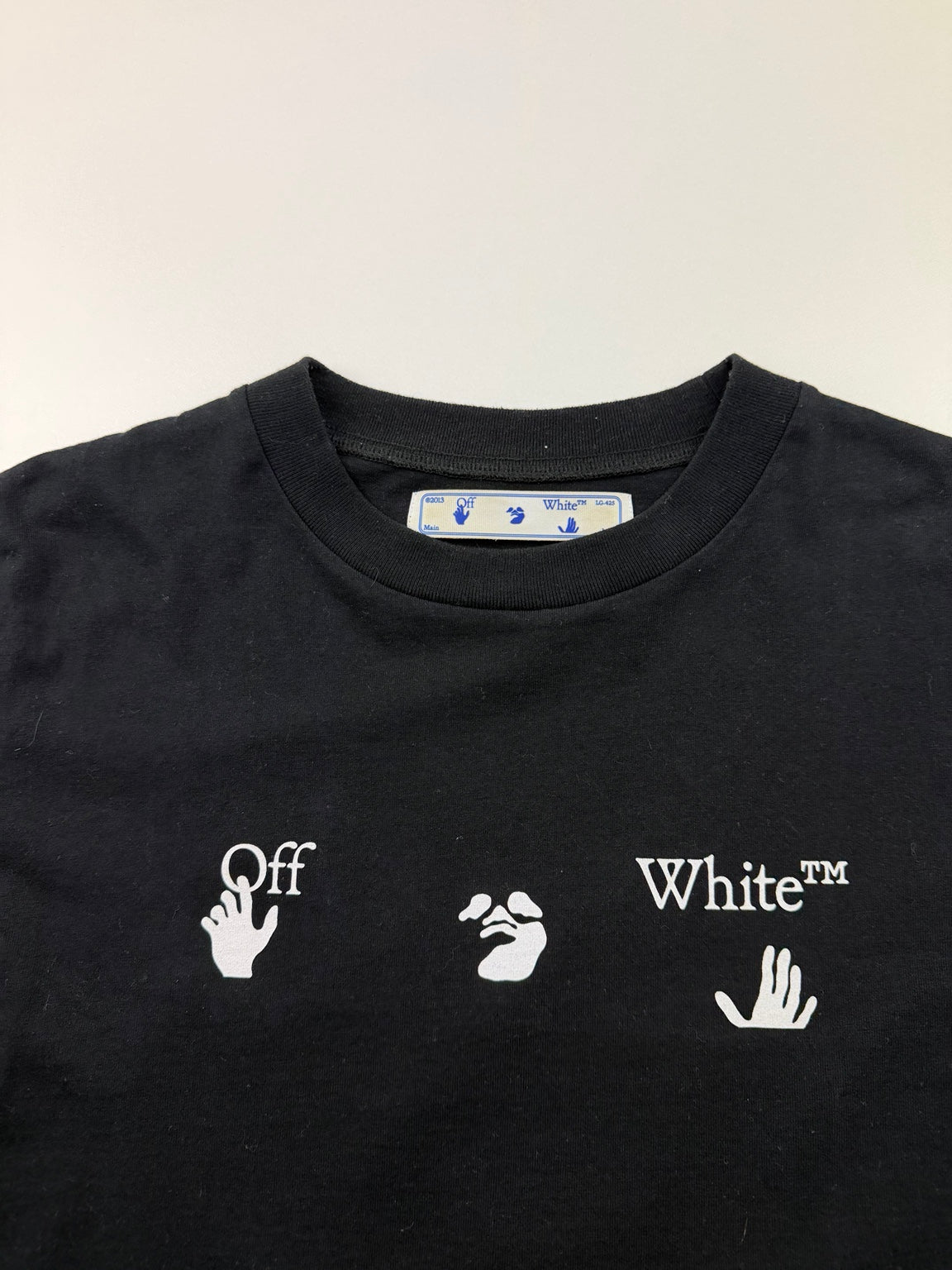 T-Shirt Off-White « Hand Print » – Taille S – Noir — photo 3
