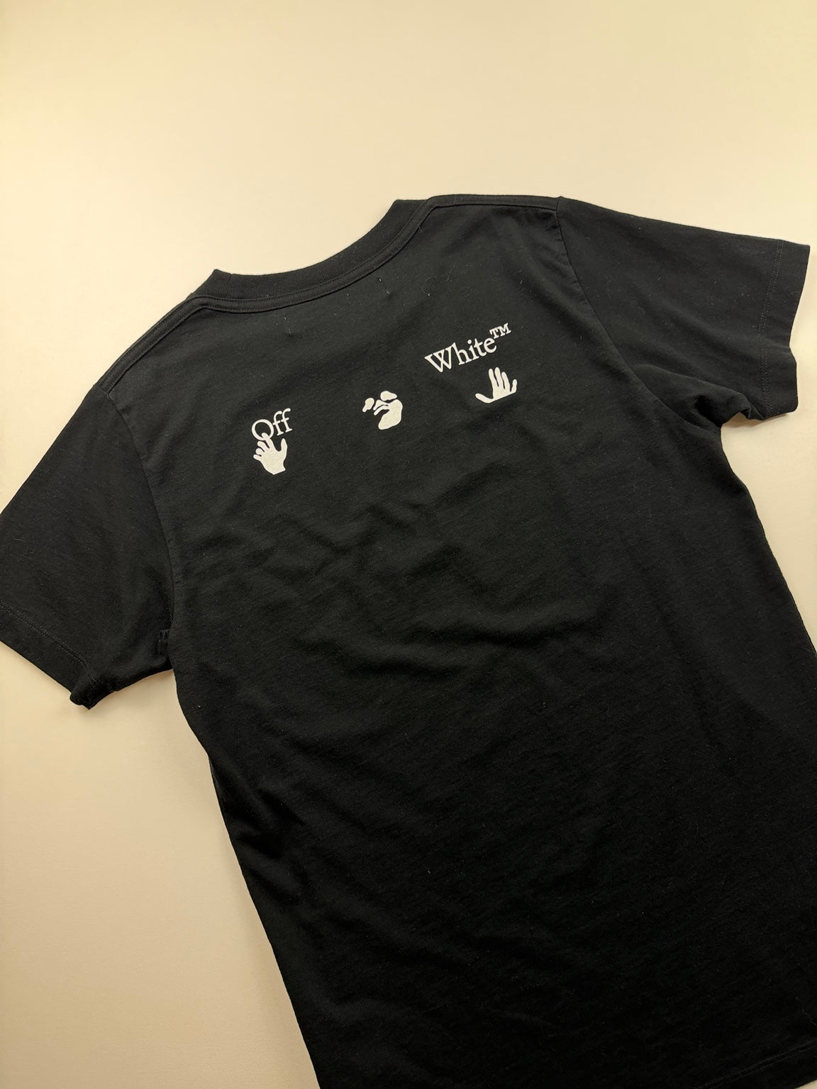 T-Shirt Off-White « Hand Print » – Taille S – Noir — photo 5