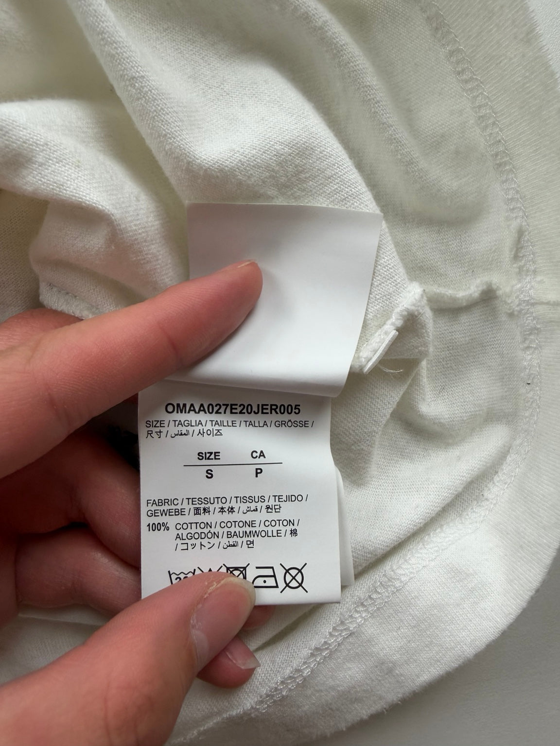 T-Shirt Off-White « Marker Arrows » – Taille S – Blanc cassé — photo 4