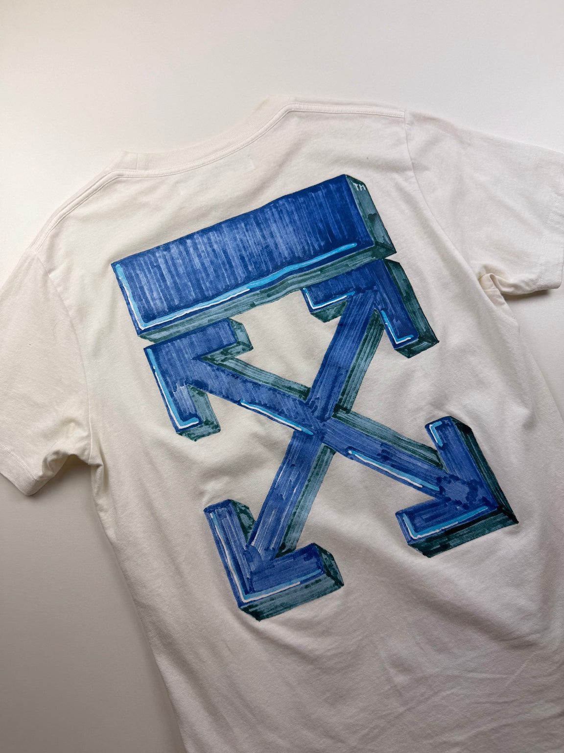T-Shirt Off-White « Marker Arrows » – Taille S – Blanc cassé — photo 5