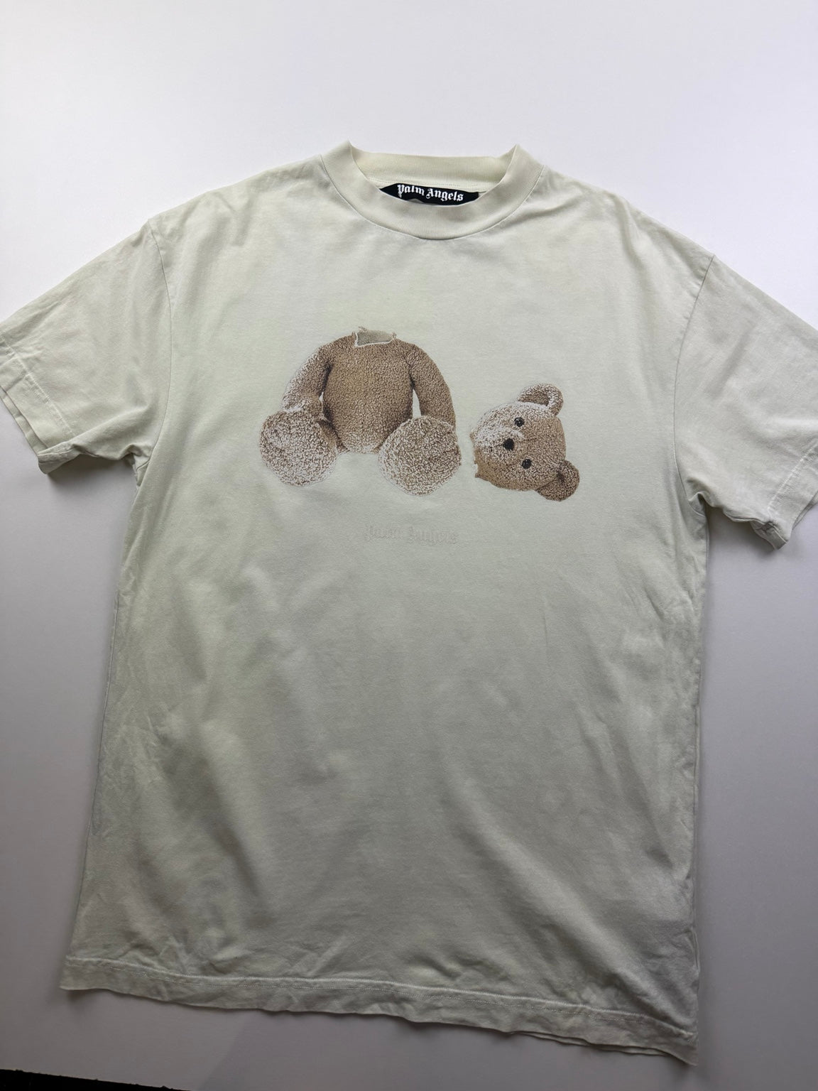 T-Shirt Palm Angels « Teddy » – Taille M – Écru — photo 2