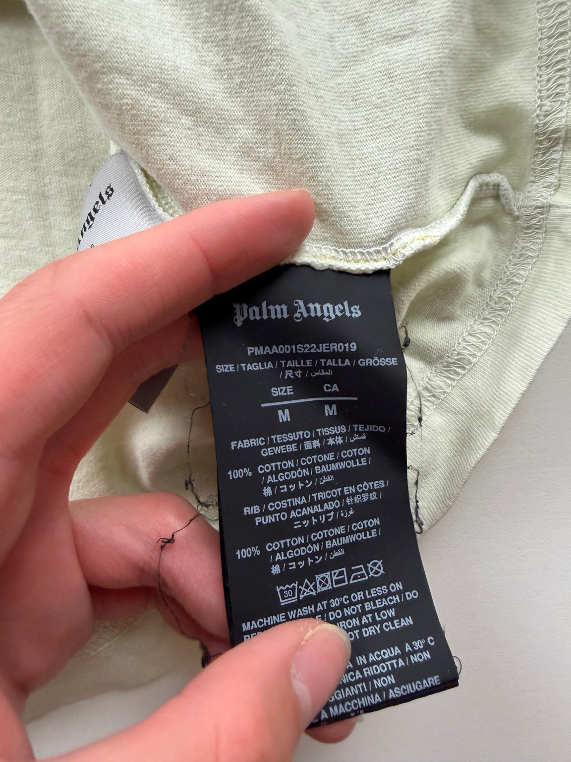 T-Shirt Palm Angels « Teddy » – Taille M – Écru — photo 4