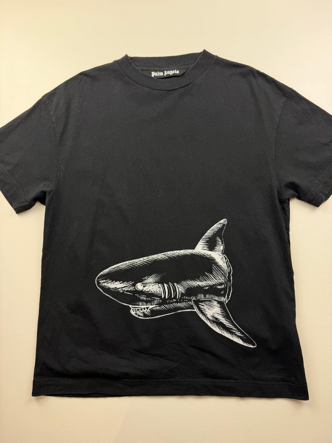 T-Shirt Palm Angels « Shark » – Taille L – Noir — photo 1