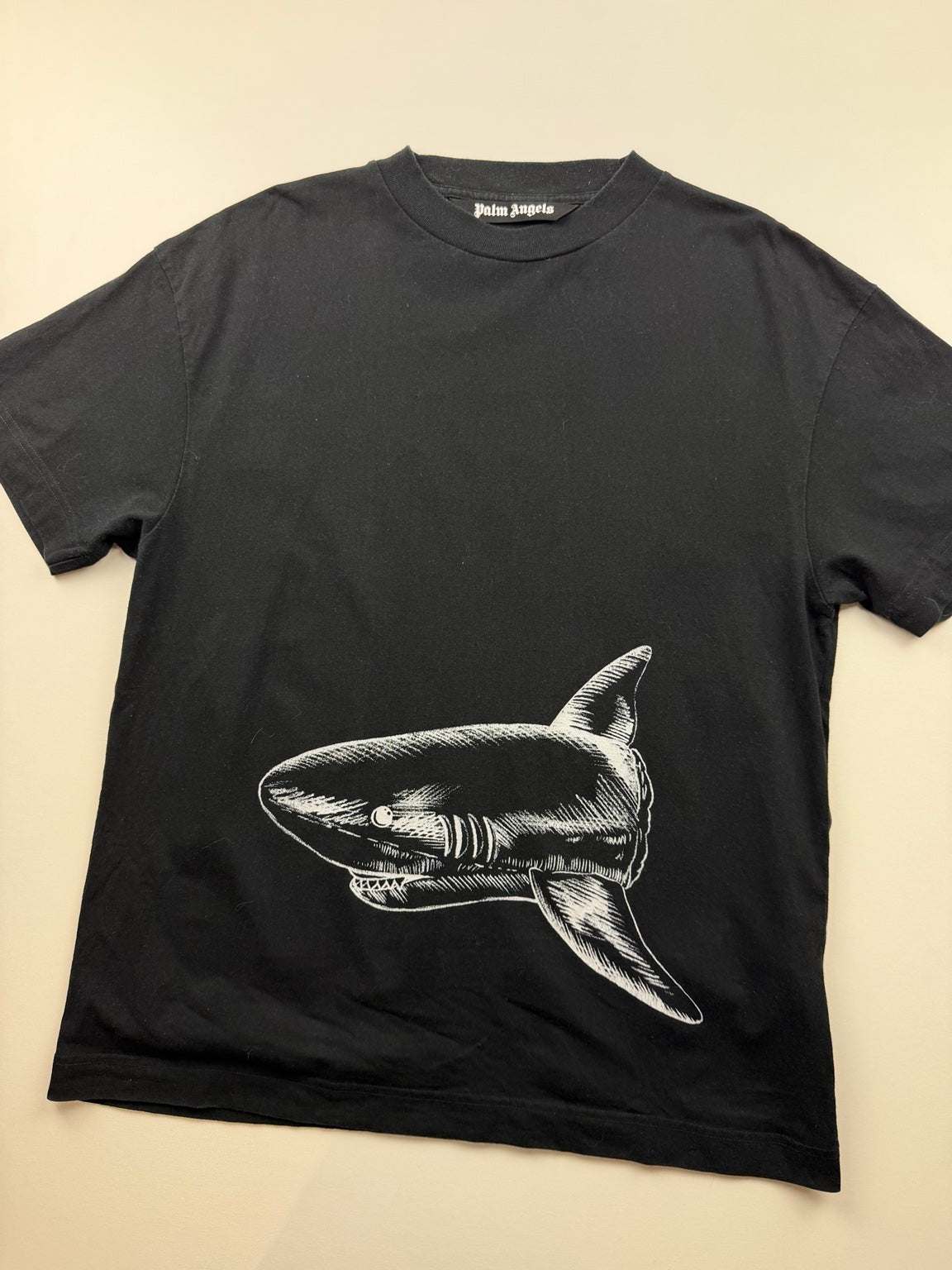 T-Shirt Palm Angels « Shark » – Taille L – Noir — photo 2