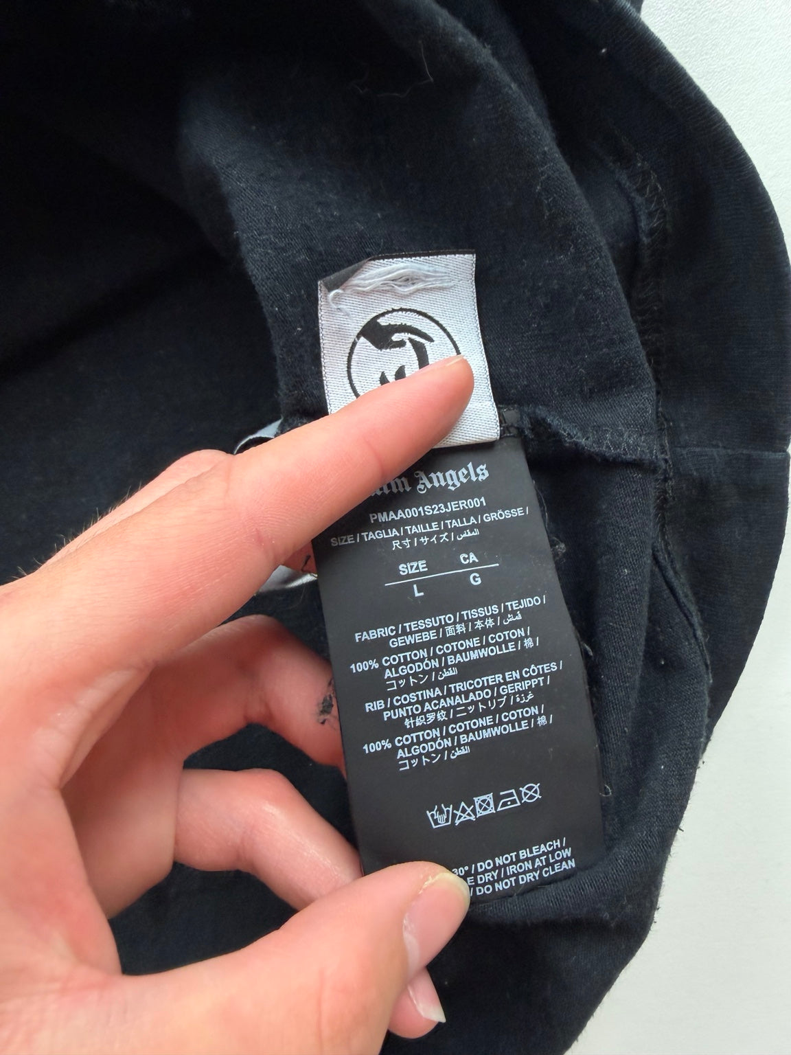 T-Shirt Palm Angels « Shark » – Taille L – Noir — photo 4