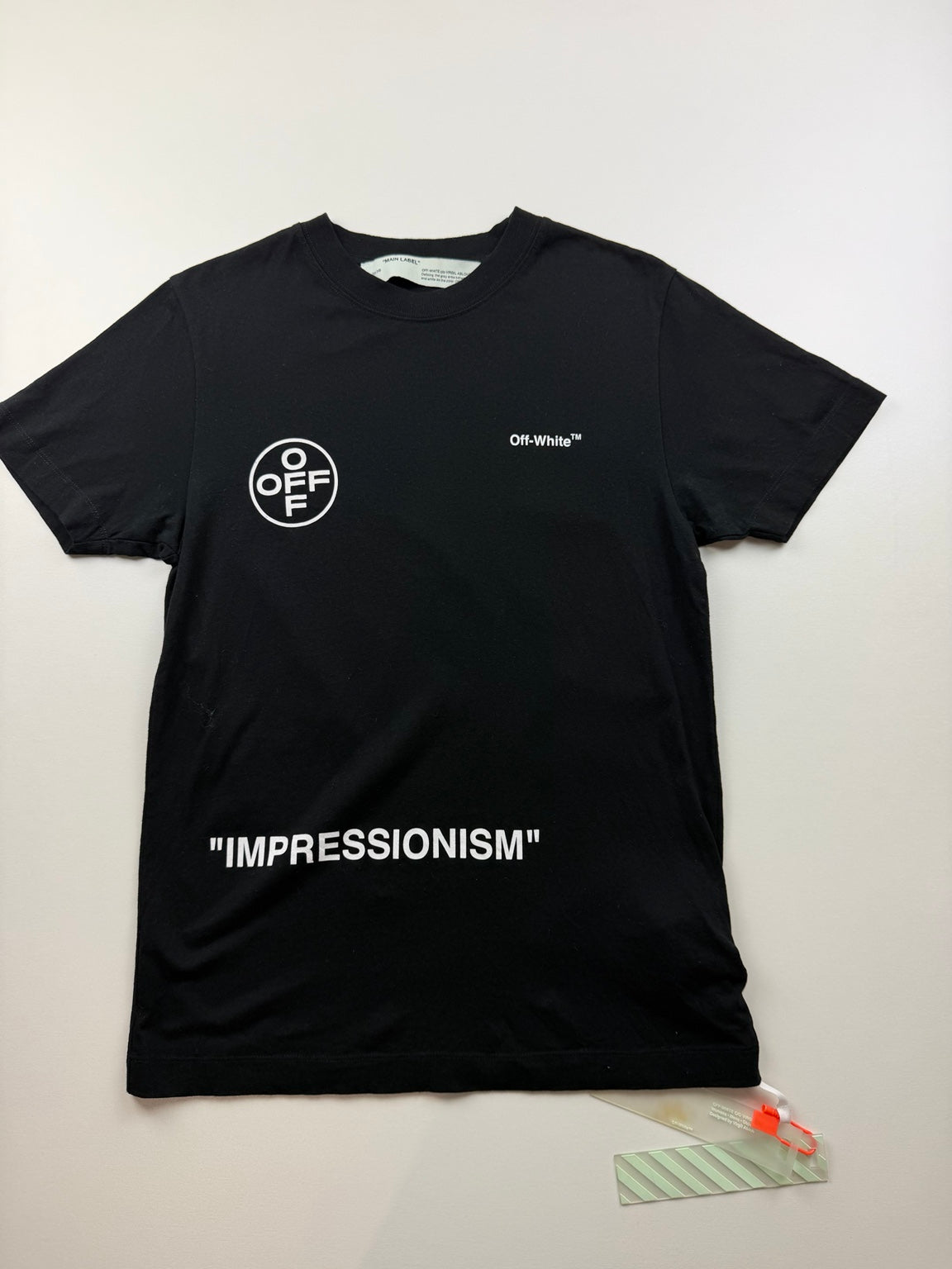 T-Shirt Off-White « Impressionism Stencil Arrows » – Taille XS – Noir — photo 1