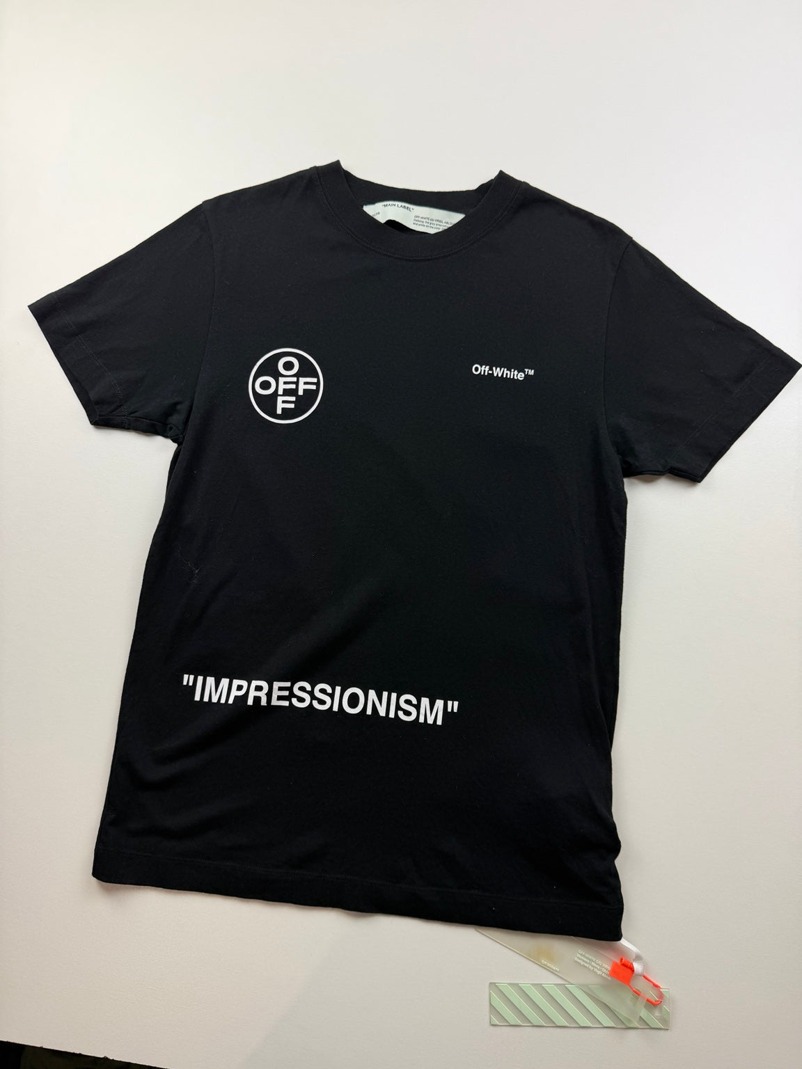 T-Shirt Off-White « Impressionism Stencil Arrows » – Taille XS – Noir — photo 2