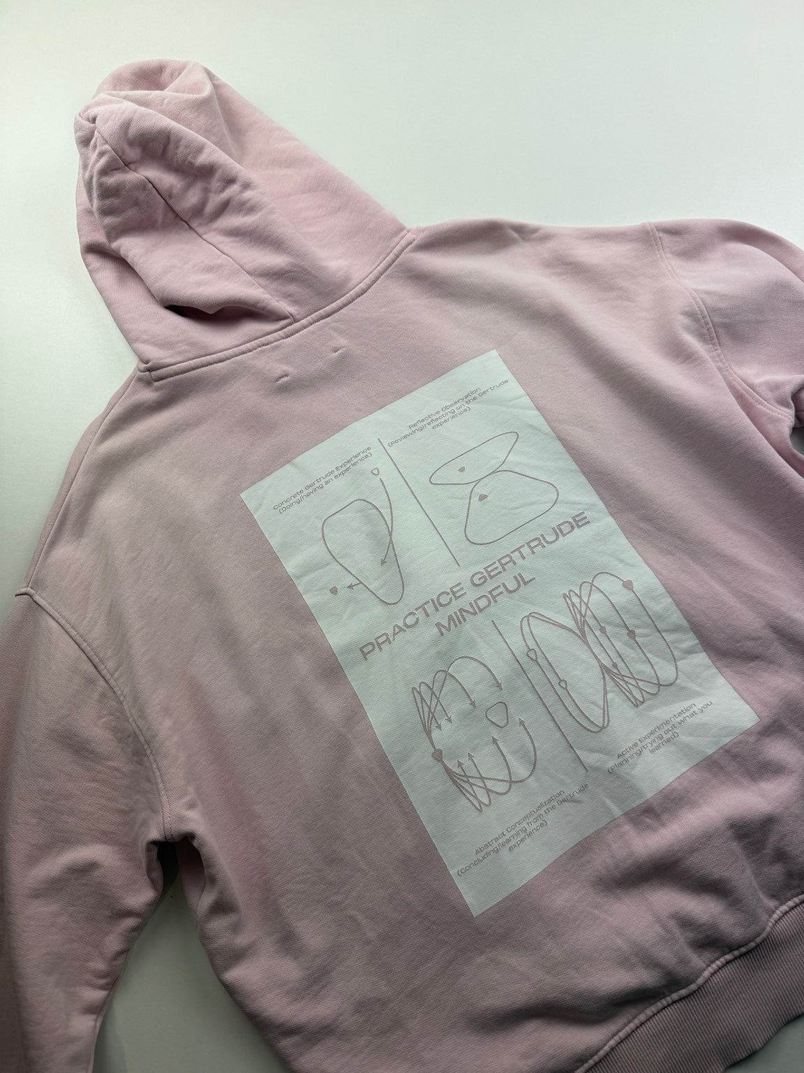 Pull à Capuche Gertrude « Logo » – Taille M – Rose pâle — photo 4