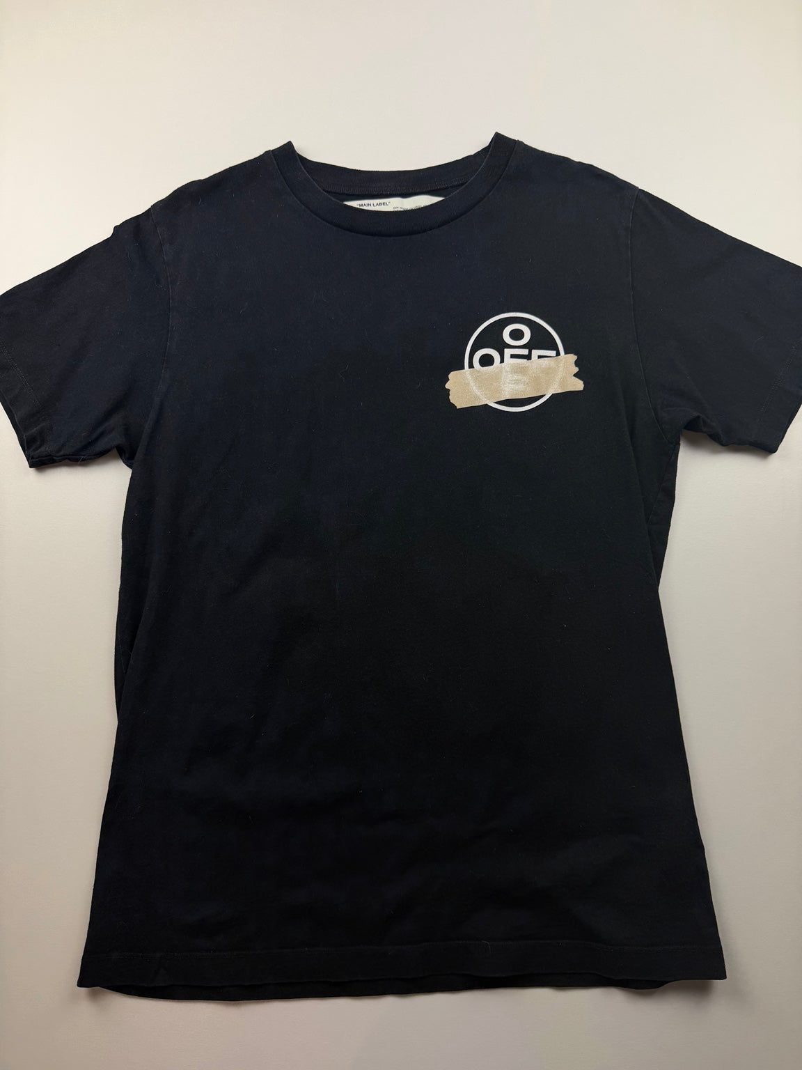 T-Shirt Off-White « Tape Arrows » – Taille L – Noir — photo 1