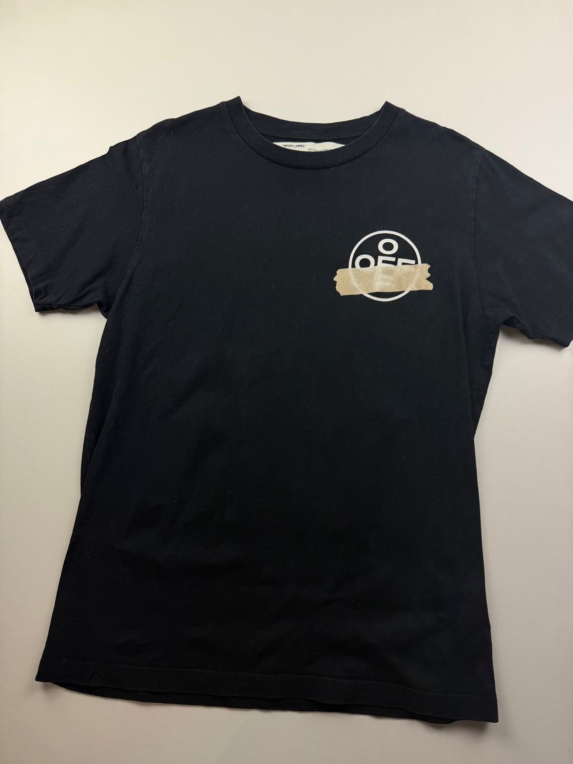T-Shirt Off-White « Tape Arrows » – Taille L – Noir — photo 2