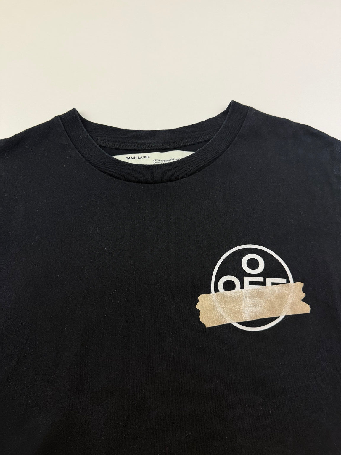 T-Shirt Off-White « Tape Arrows » – Taille L – Noir — photo 3
