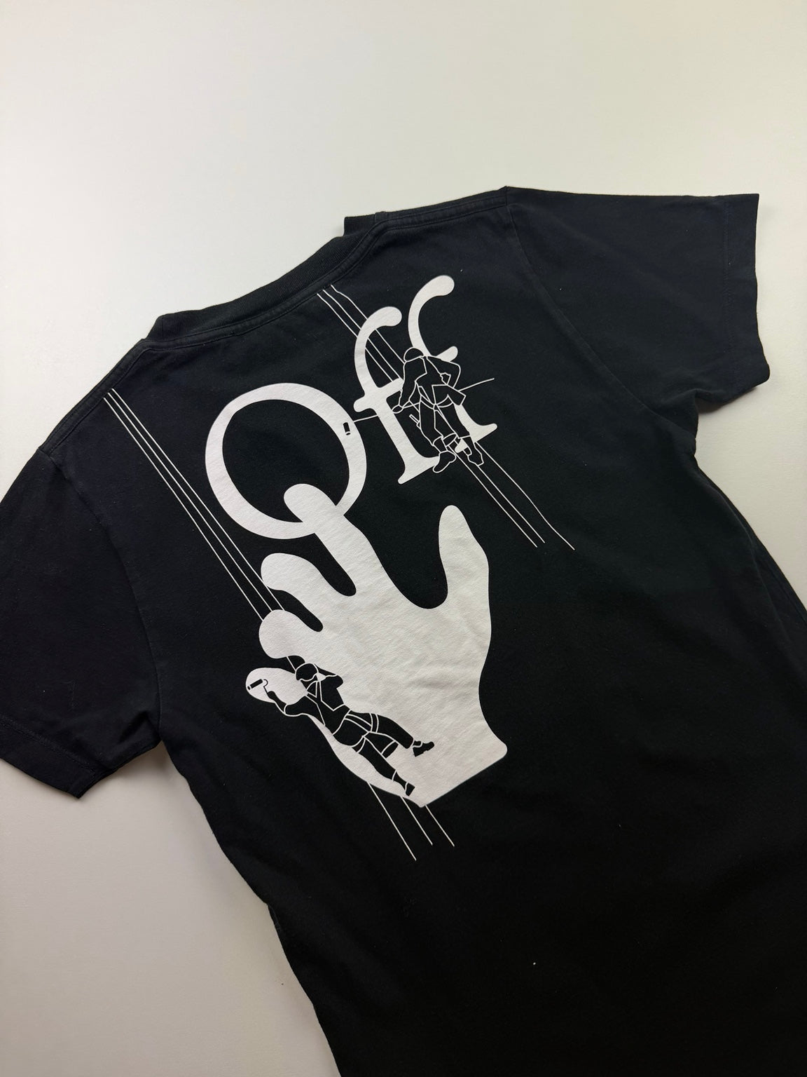T-Shirt Off-White « Hand Logo » – Taille S – Noir — photo 5