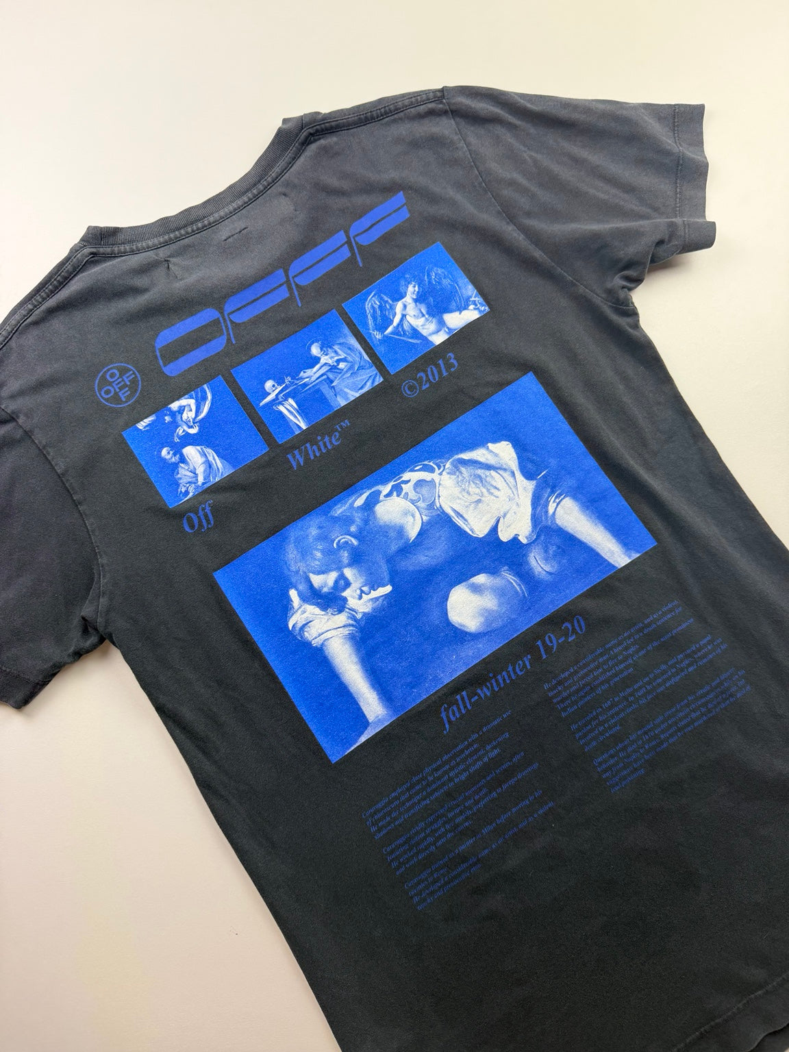T-Shirt Off-White « Caravaggio » – Taille S – Gris anthracite — photo 5