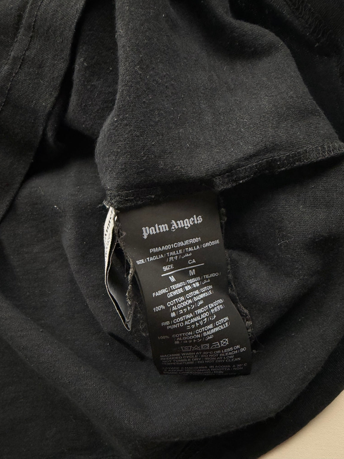 T-Shirt Palm Angels « Teddy » – Taille M – Noir — photo 4