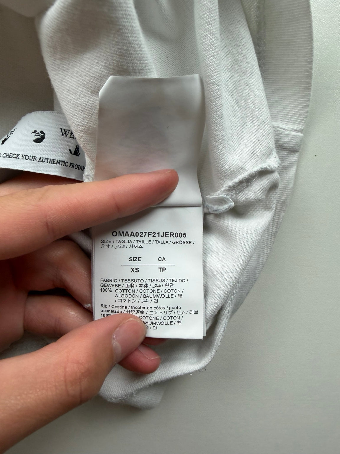 T-Shirt Off-White « Marker Arrows » – Taille XS – Écru — photo 4