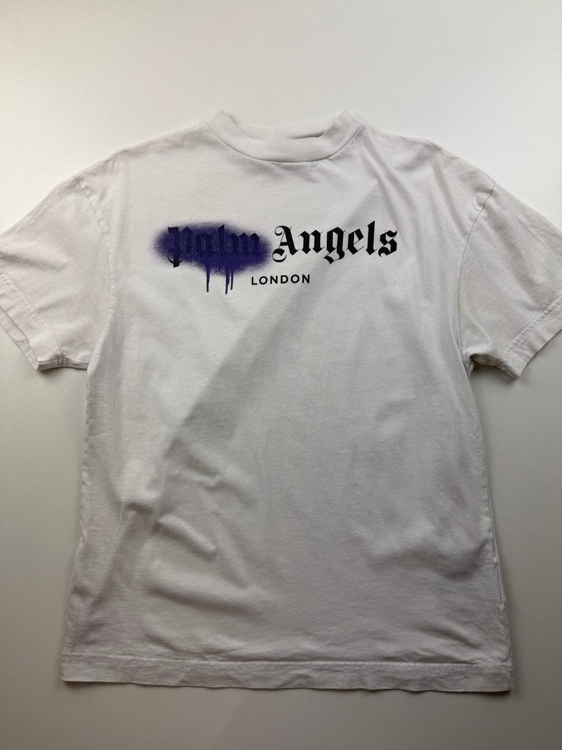 T-Shirt Palm Angels « London Spray » – Taille S – Blanc – Photo 1
