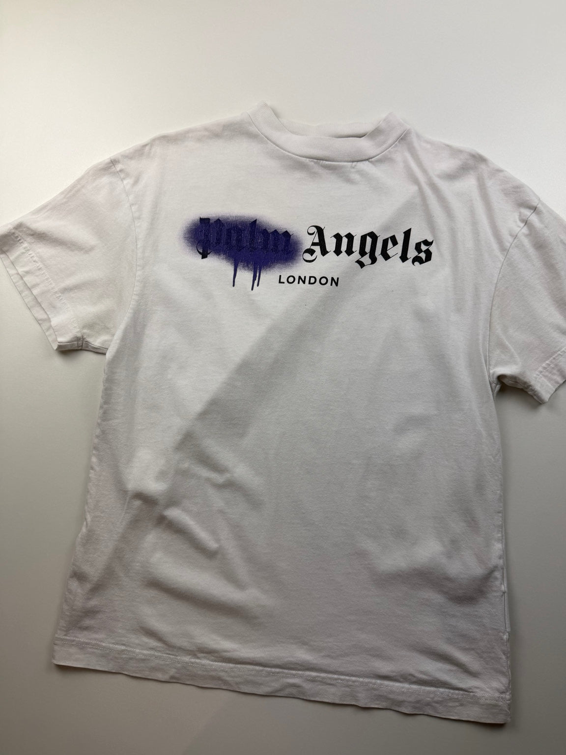 T-Shirt Palm Angels « London Spray » – Taille S – Blanc – Photo 2