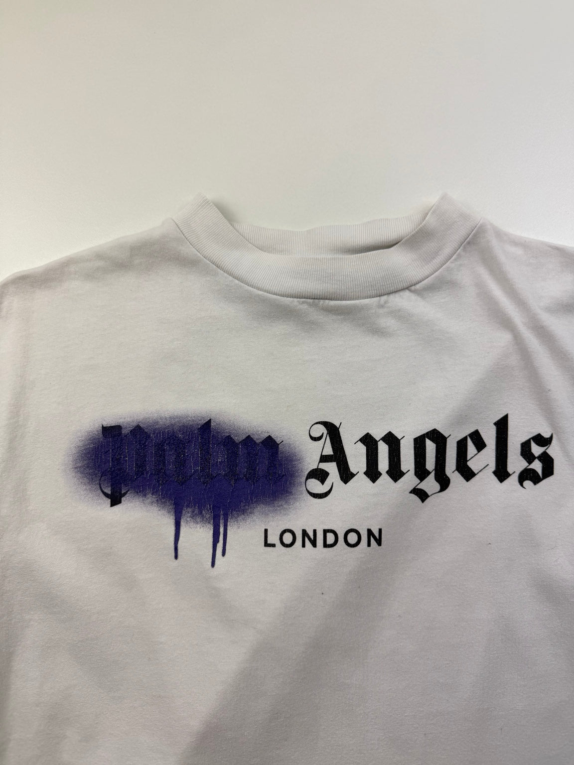 T-Shirt Palm Angels « London Spray » – Taille S – Blanc – Photo 3