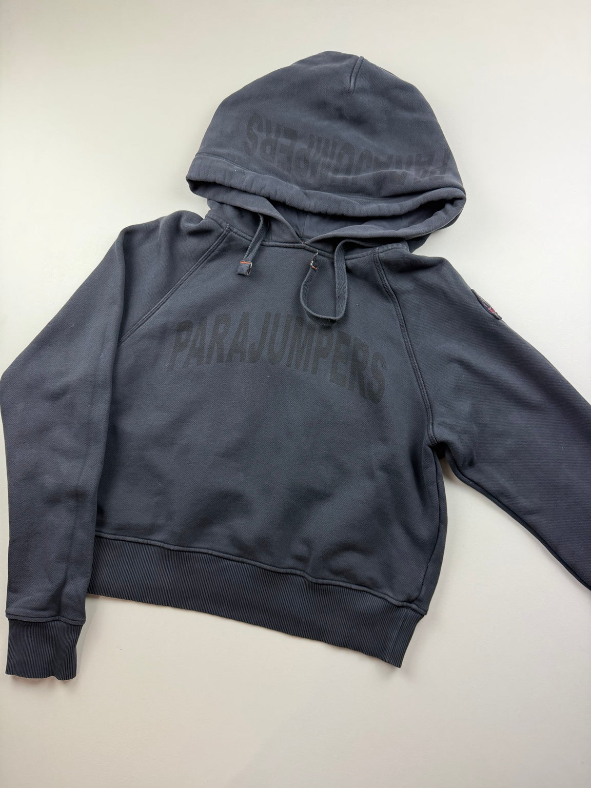 Pull zippé à capuche Parajumpers – Taille S – Bleu ardoise – Photo 2