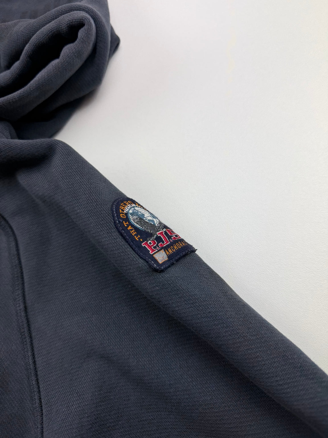 Pull zippé à capuche Parajumpers – Taille S – Bleu ardoise – Photo 3