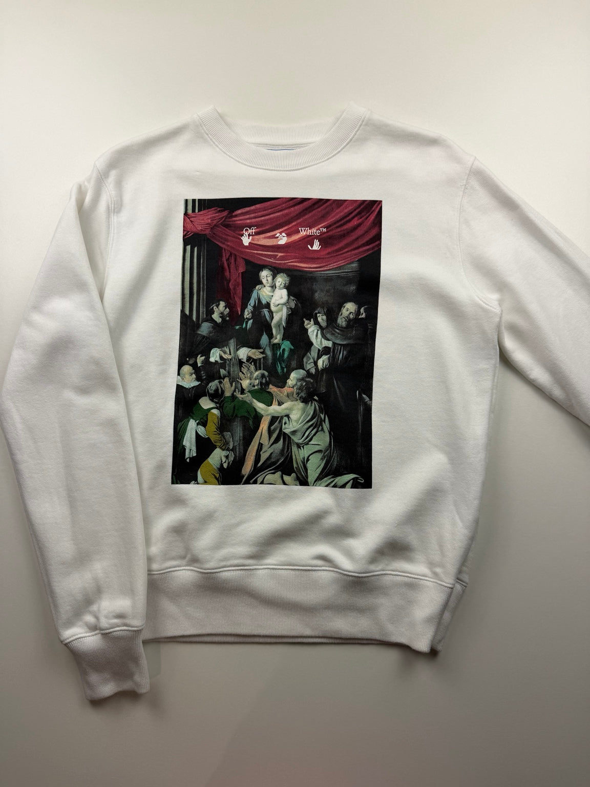 Pull Caravaggio Painting Arrows Off-White – Taille S – Blanc – photo 1