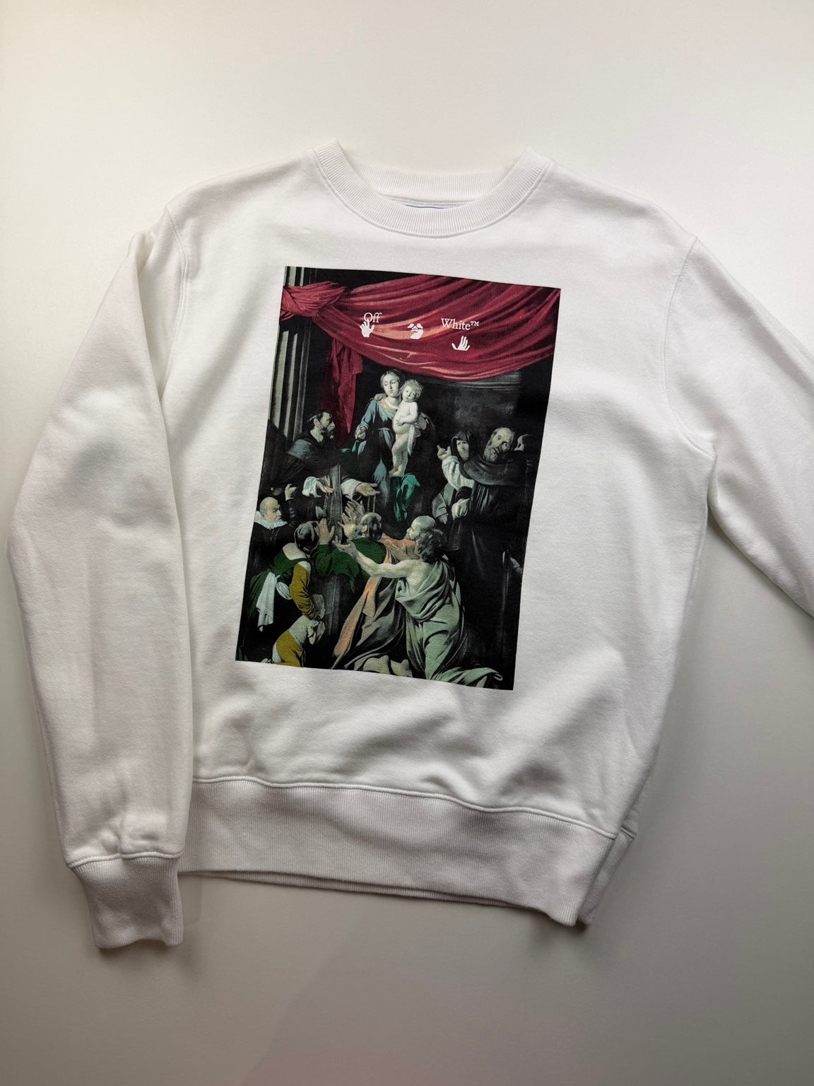 Pull Caravaggio Painting Arrows Off-White – Taille S – Blanc – photo 2