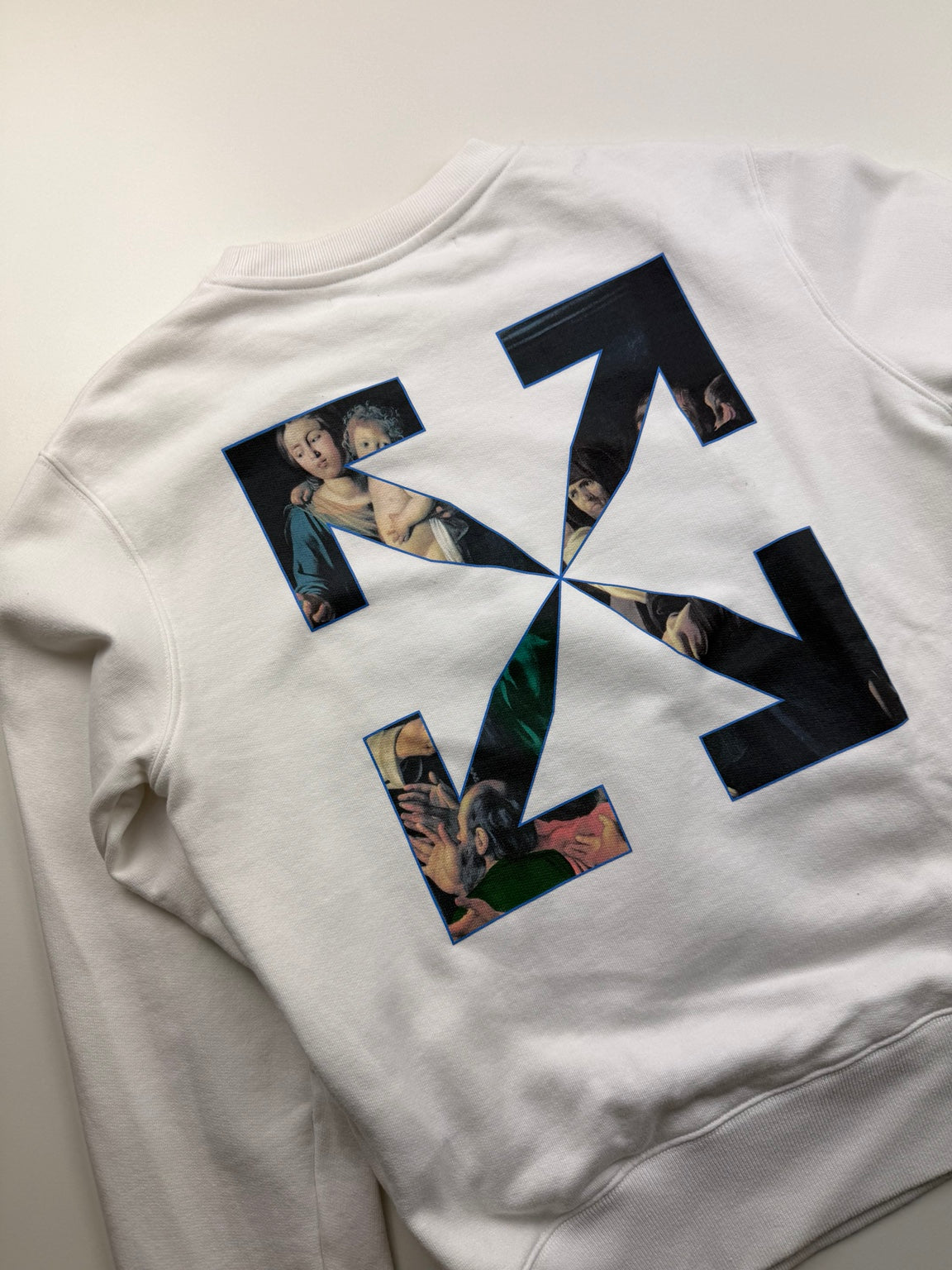 Pull Caravaggio Painting Arrows Off-White – Taille S – Blanc – photo 5