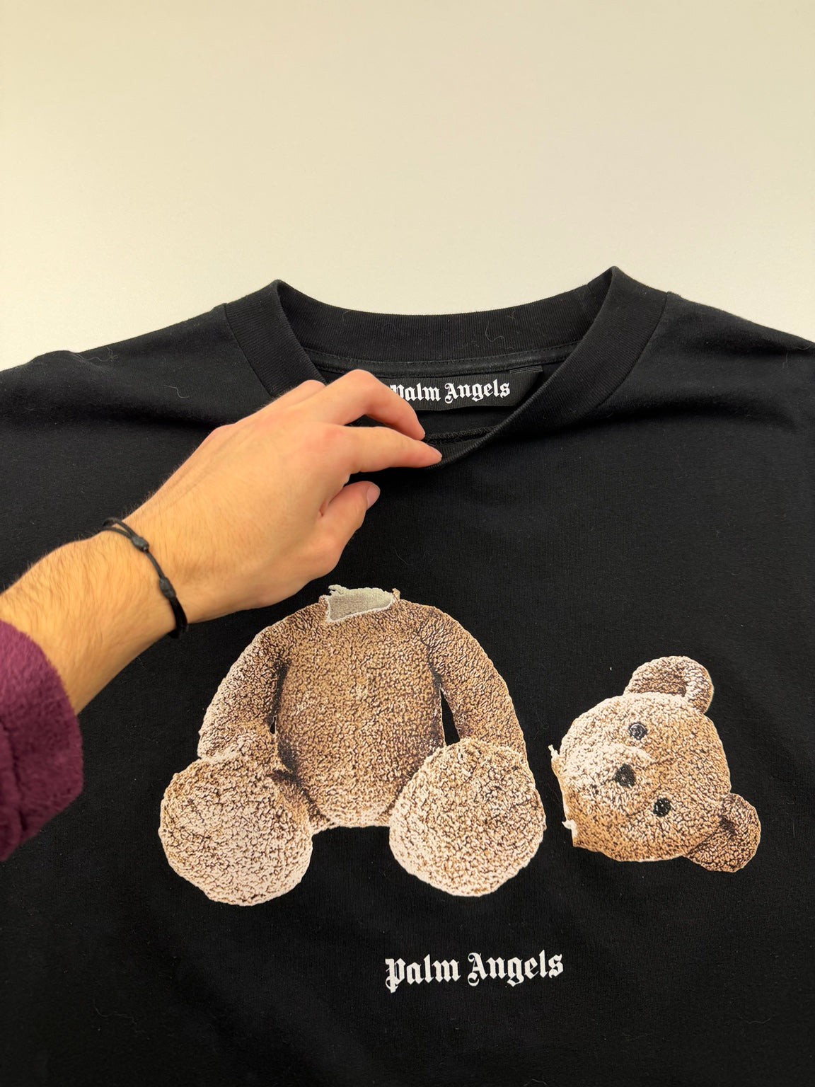 T-shirt Palm Angels Bear – Noir – photo 3