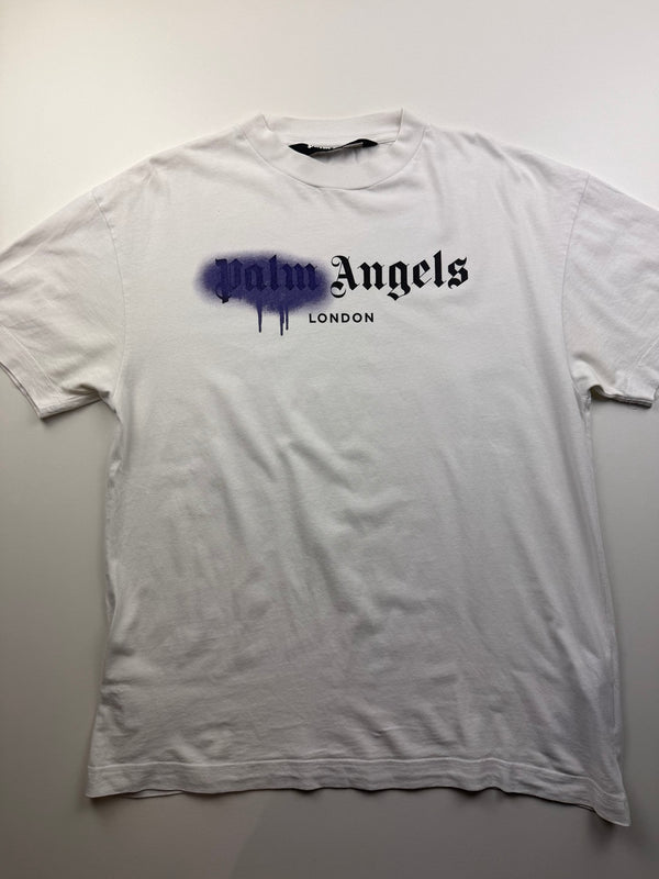 T-shirt Palm Angels London Spray – L – Blanc – photo 1