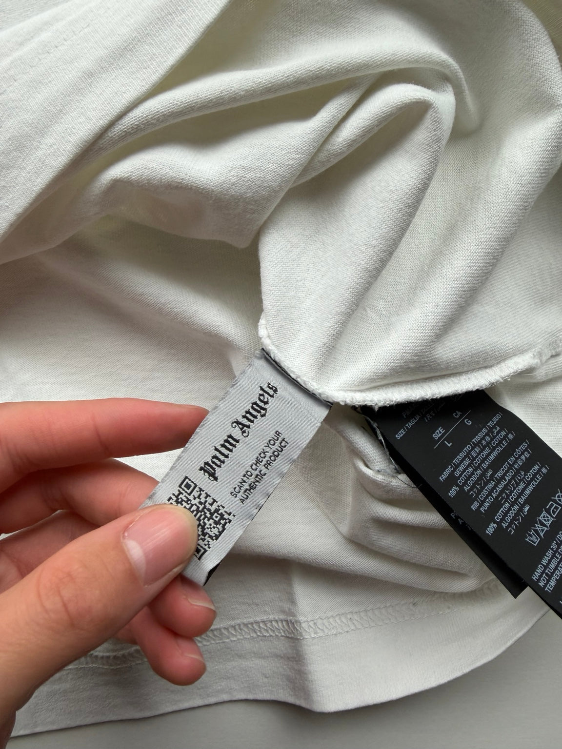 T-shirt Palm Angels London Spray – L – Blanc – photo 4