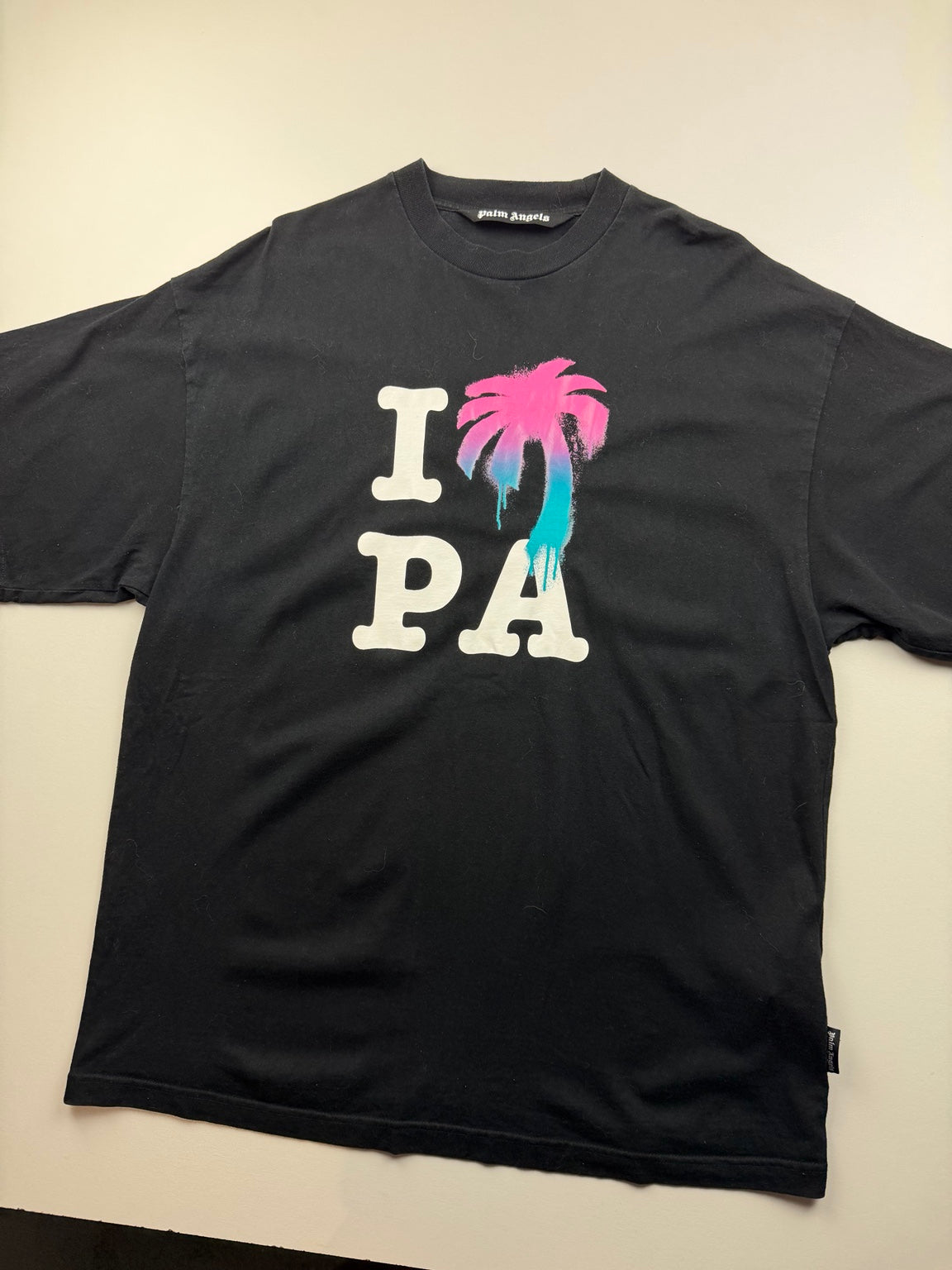 T-shirt Palm Angels I Love PA – M – Noir – photo 2