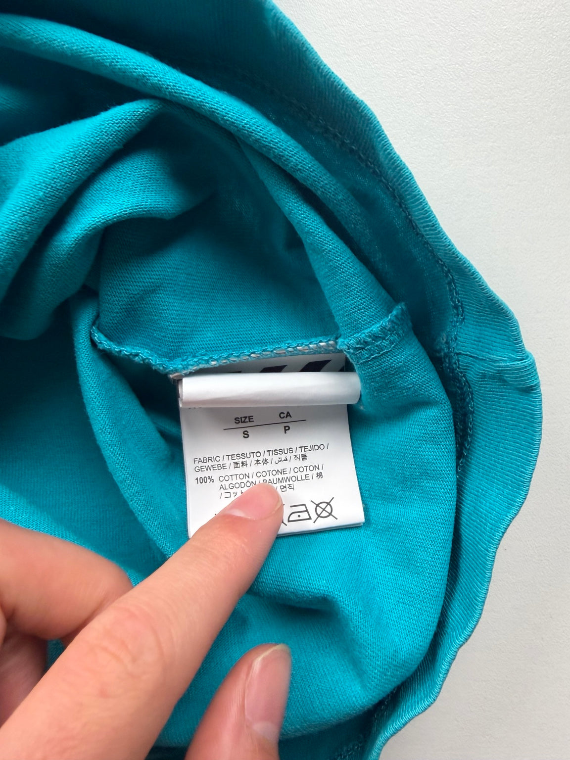 T-shirt manches longues Off-White Industrial Arrows – S – Turquoise – photo 3