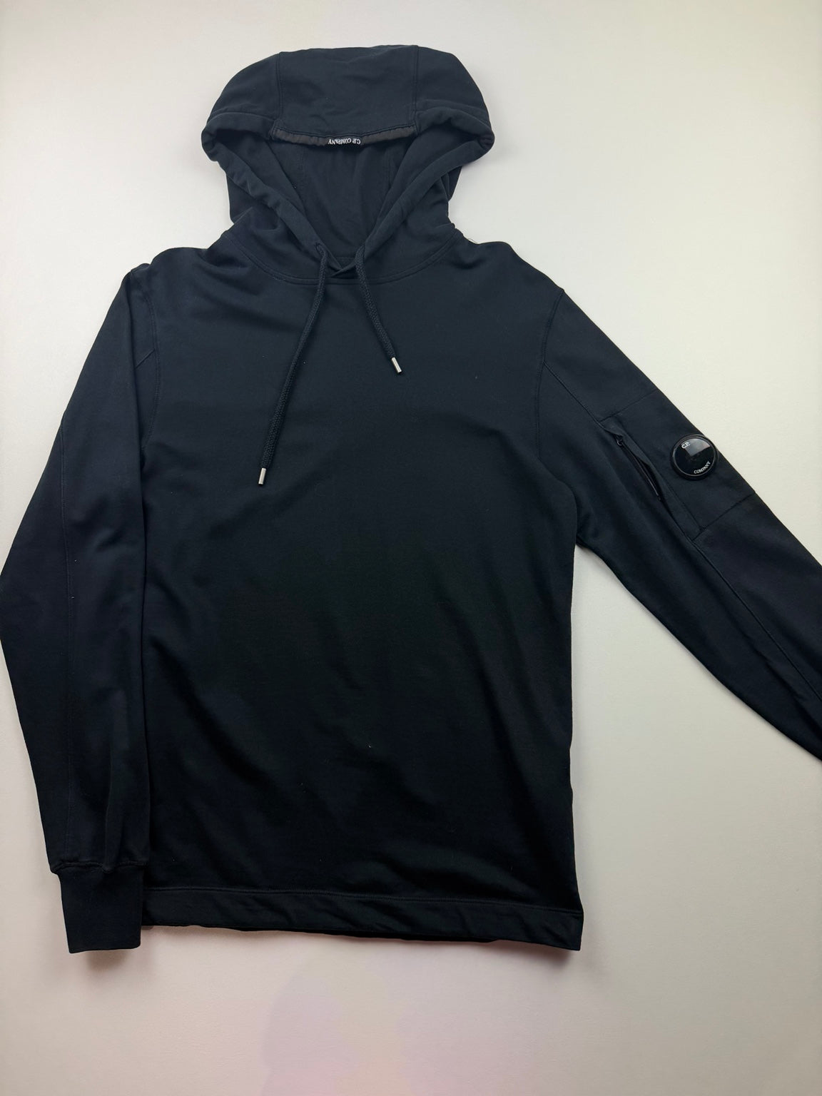 Pull à capuche C.P. Company Diagonal Fleece – XS – Bleu marine – photo 1