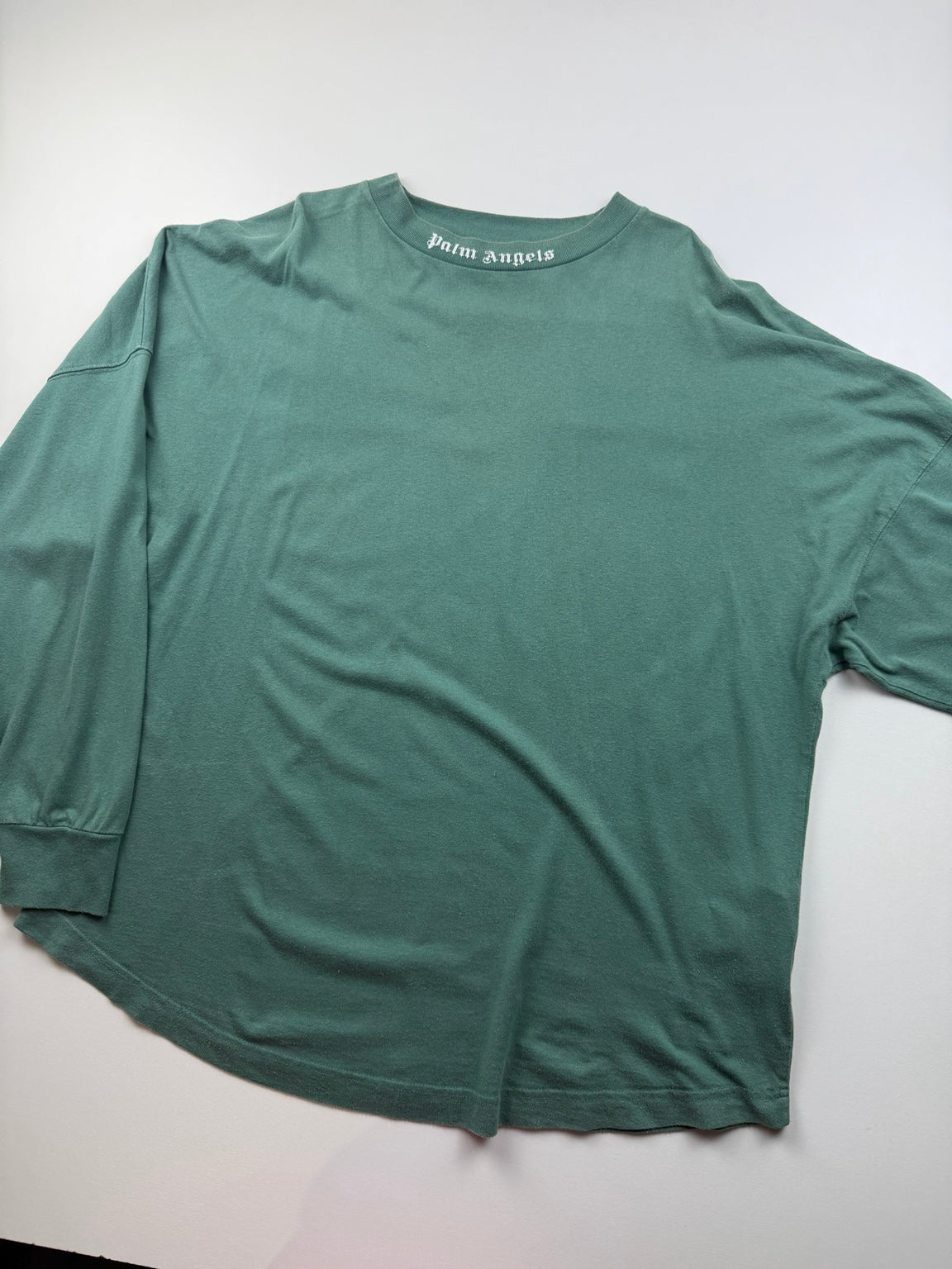 T-shirt manches longues Palm Angels Classic Logo – L – Vert – photo 2