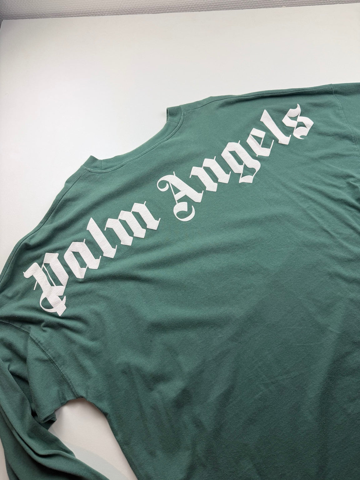 T-shirt manches longues Palm Angels Classic Logo – L – Vert – photo 5